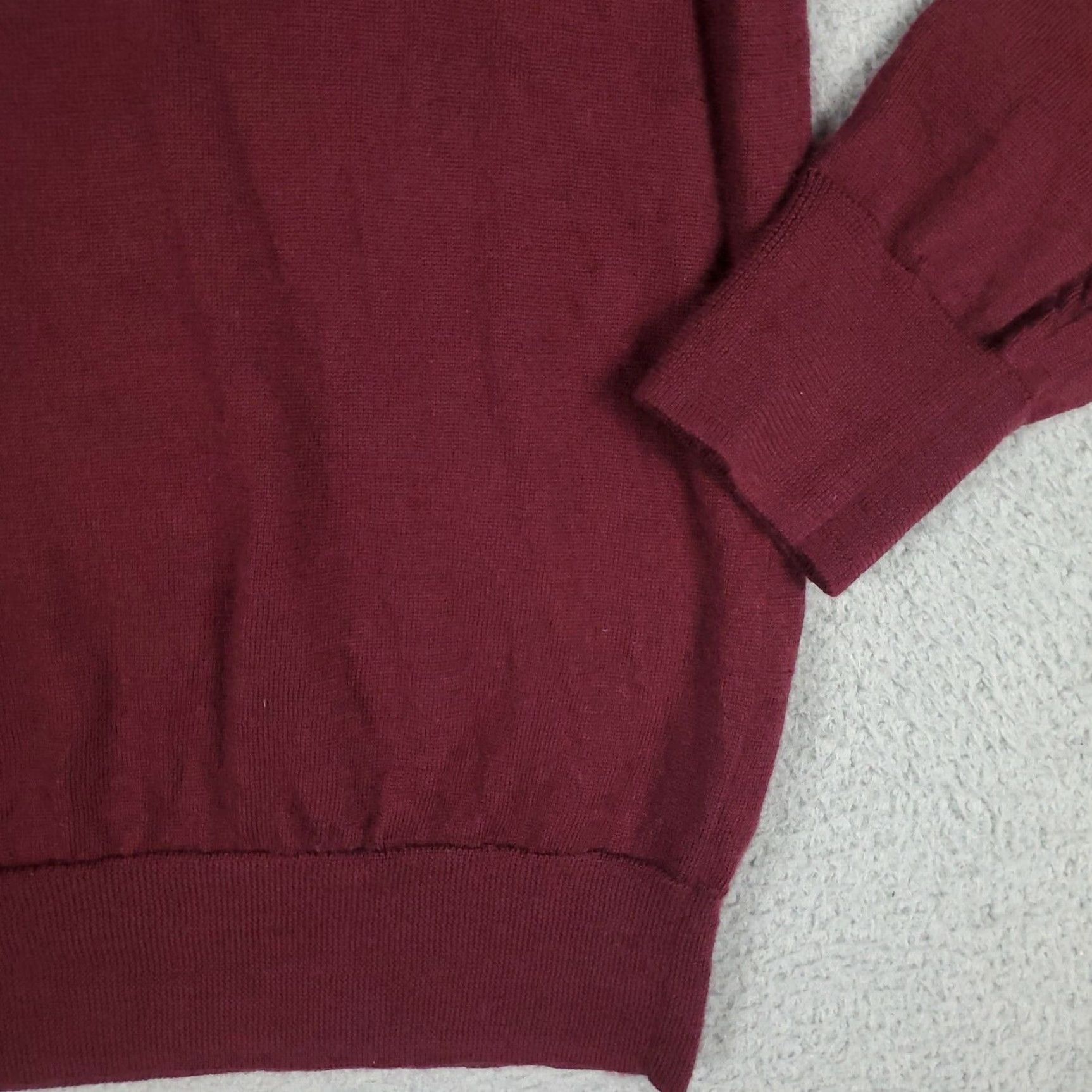Brooks Brothers Brooks Brothers Mens Extra Large XL Burgundy Wool Striped Knit Pullover Sweater Size US XL / EU 56 / 4 - 5 Thumbnail