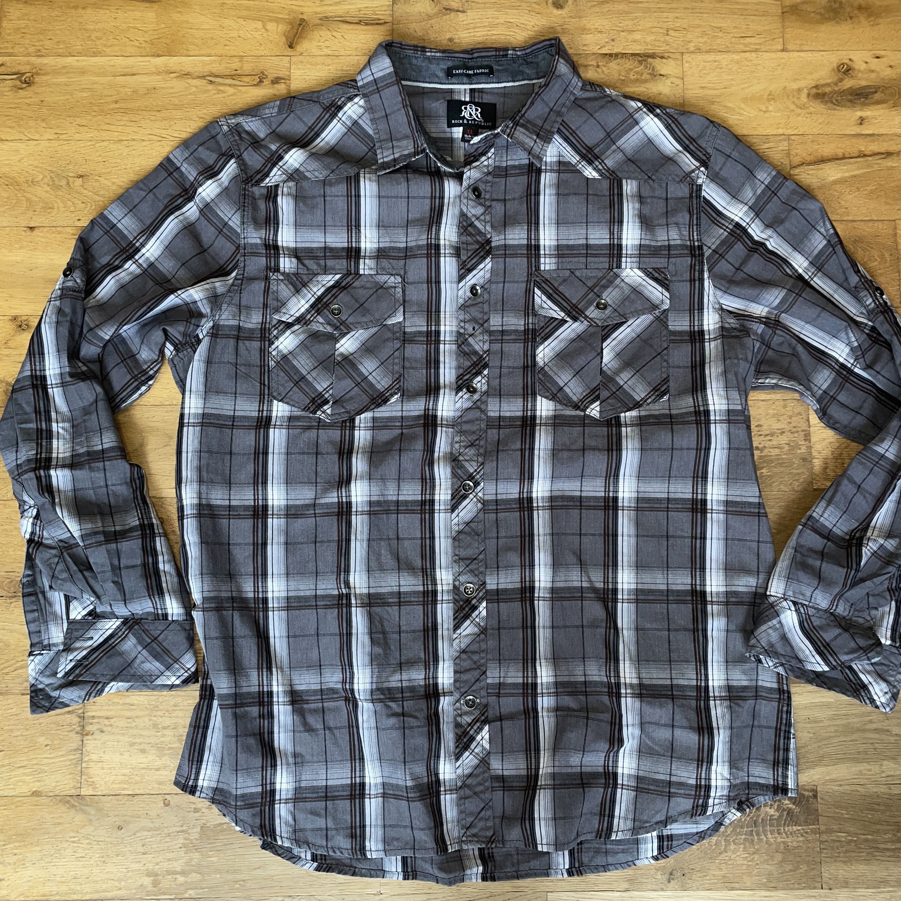 Other Rock&republic Men's Checkered Shirt Elegant Size XL Size US XL / EU 56 / 4 - 1 Thumbnail