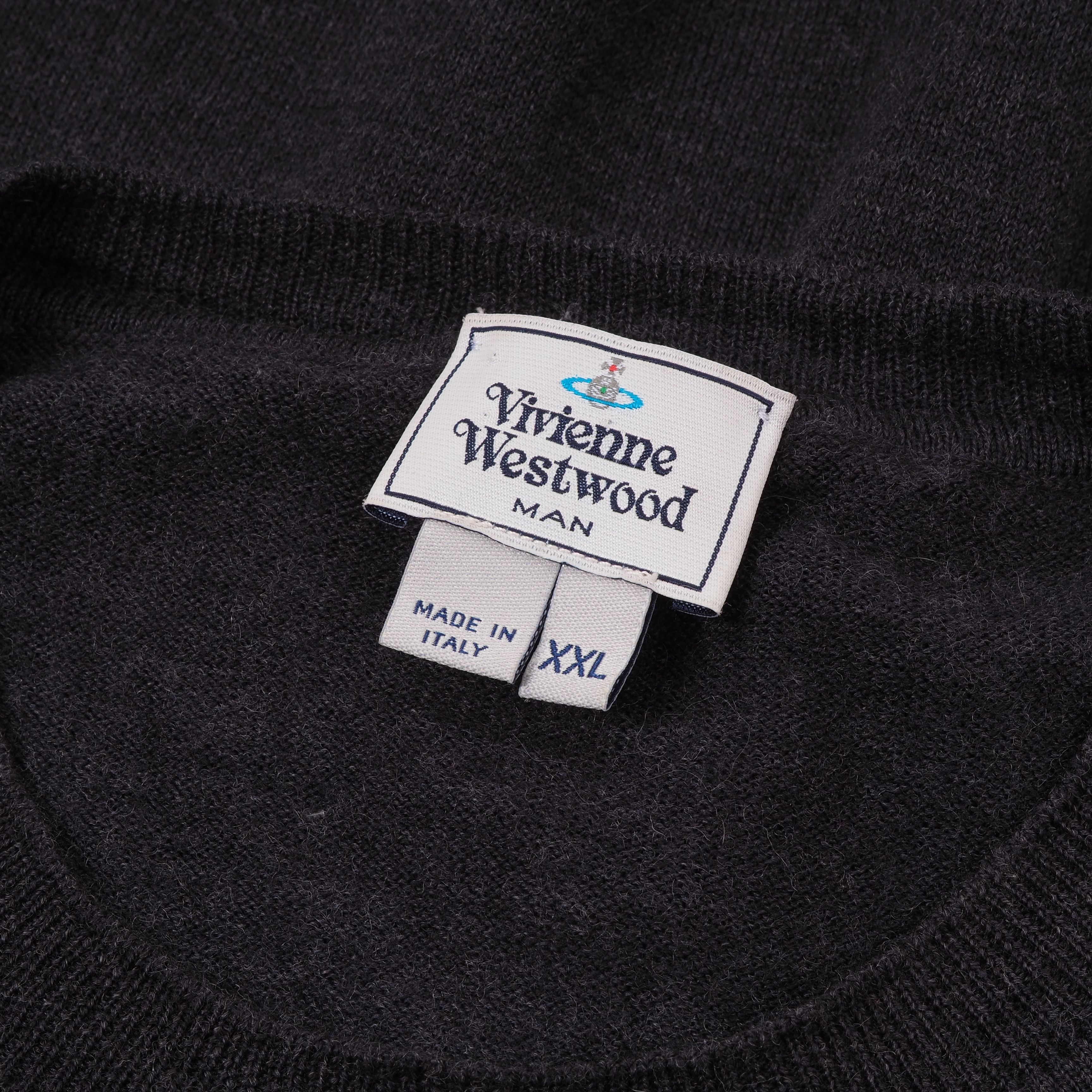 Vivienne Westwood Vivienne Westwood Men's Wool Gray Pullover Sweater Size US XL / EU 56 / 4 - 3 Thumbnail