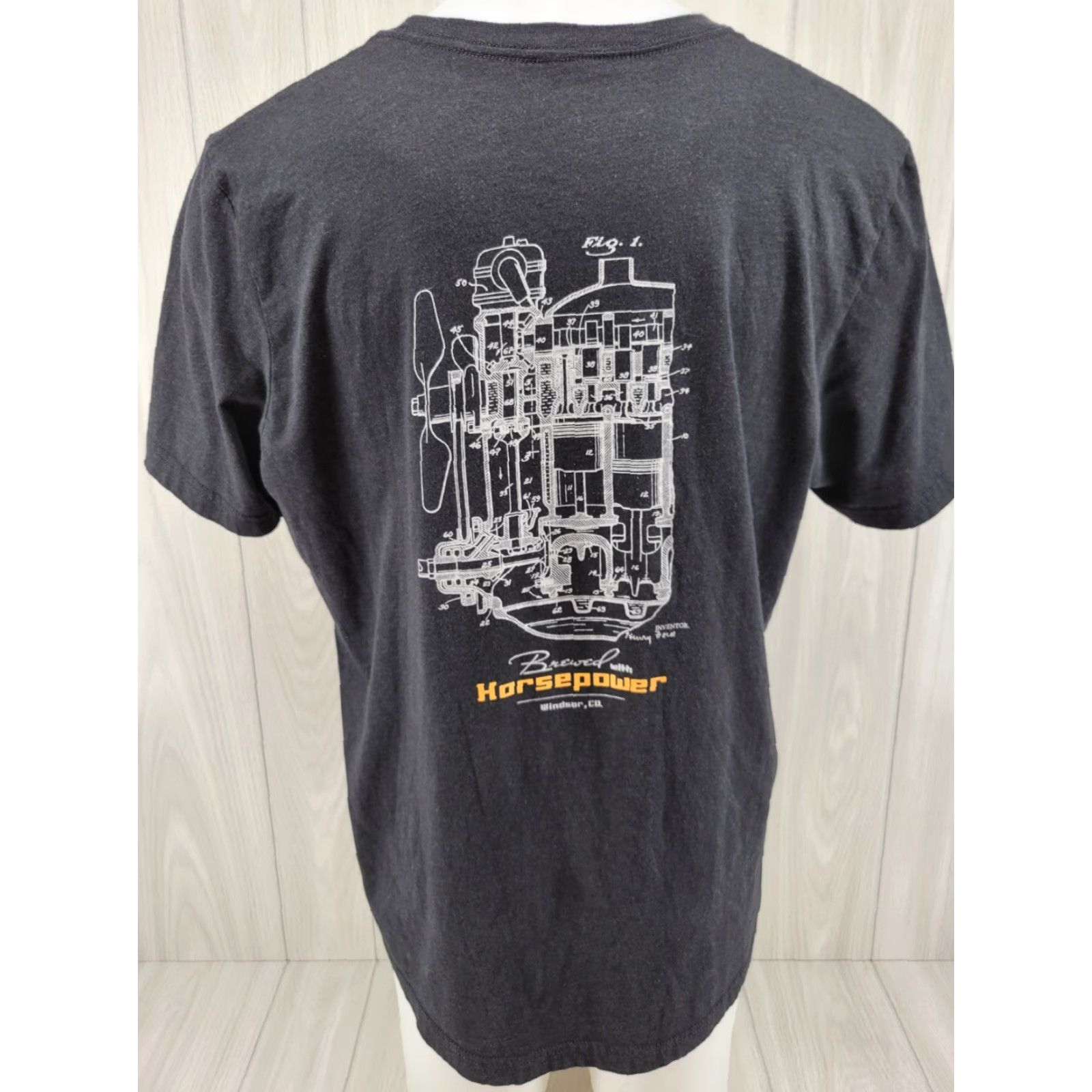 Vintage Mash Lab Brewing Windsor Co. Shirt XL Black Men Short Sleeve T-Shirt Size US XL / EU 56 / 4 - 6 Thumbnail