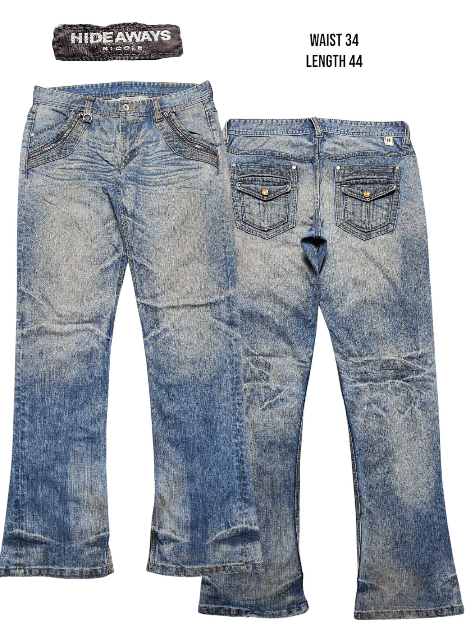 HIDEAWAYS Hideaways Nicole Distress Faded Jeans Ppfm Undercovers Style Size US 34 / EU 50 - 1 Thumbnail