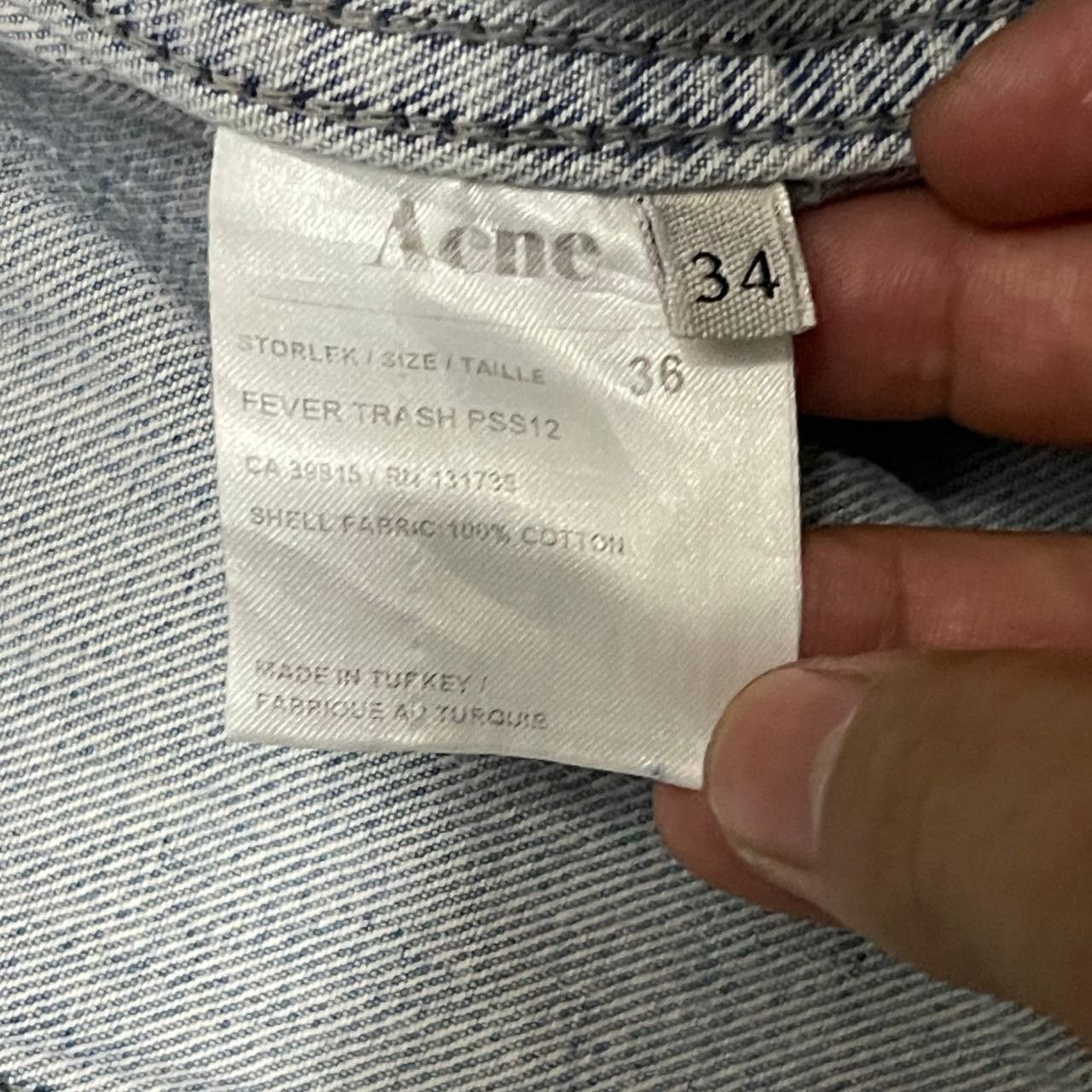 Acne Studios Crazy Thrashed Acne Denim Jacket Vintage Size US S / EU 44-46 / 1 - 10 Thumbnail