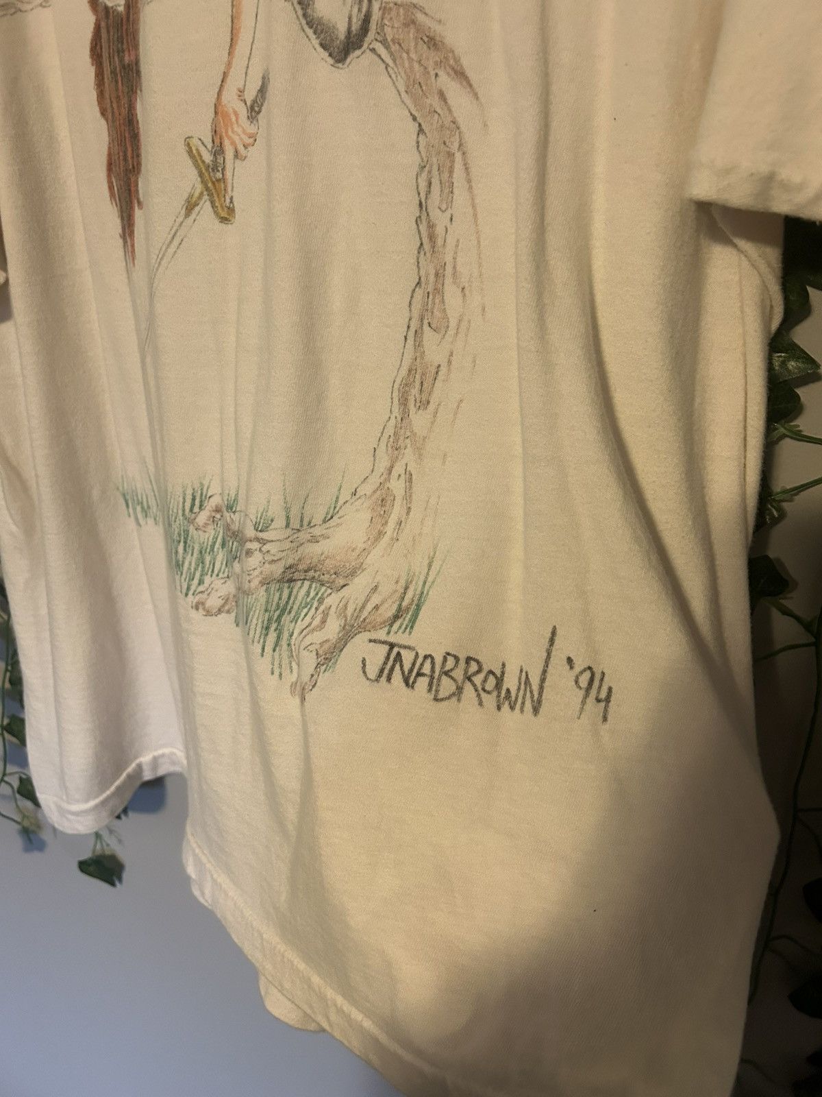 Hanes 1994 Vintage Anime Fantasy Artwork Graphic T Shirt Size US XL / EU 56 / 4 - 3 Thumbnail