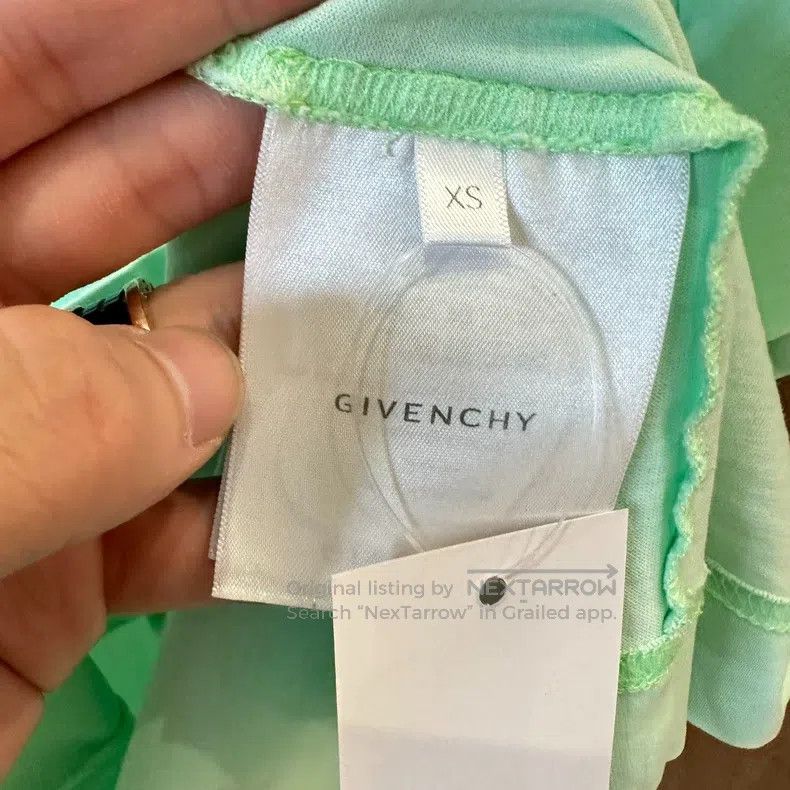 Givenchy Givenchy Classic Light Green Letter Logo Short Sleeve Size US XS / EU 42 / 0 - 6 Thumbnail