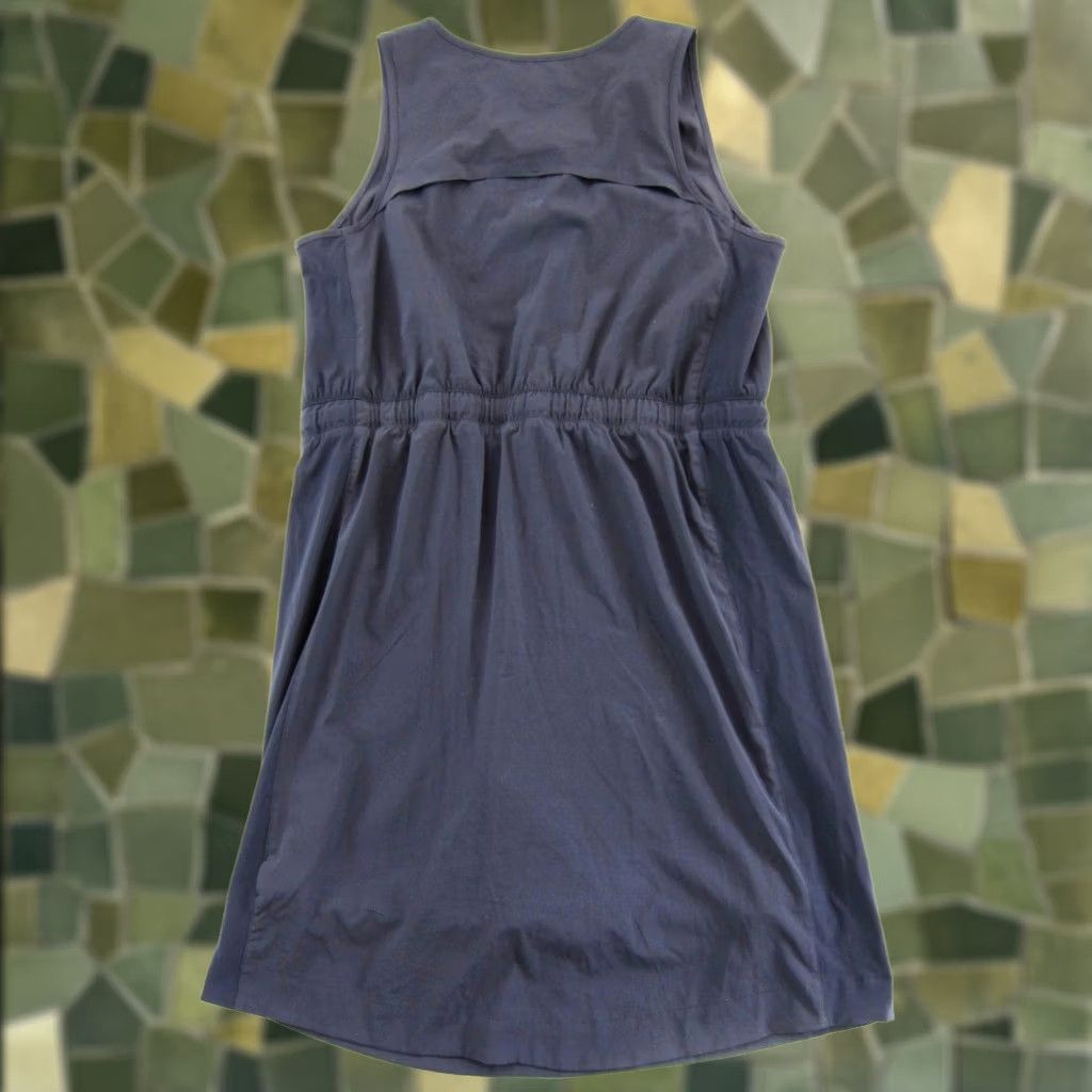 Vintage FLX Blue Stretch Zipper Pocket Shorts Lined Sport Tank Dress Woman XS Size 26" / US 2 / IT 38 - 1 Thumbnail