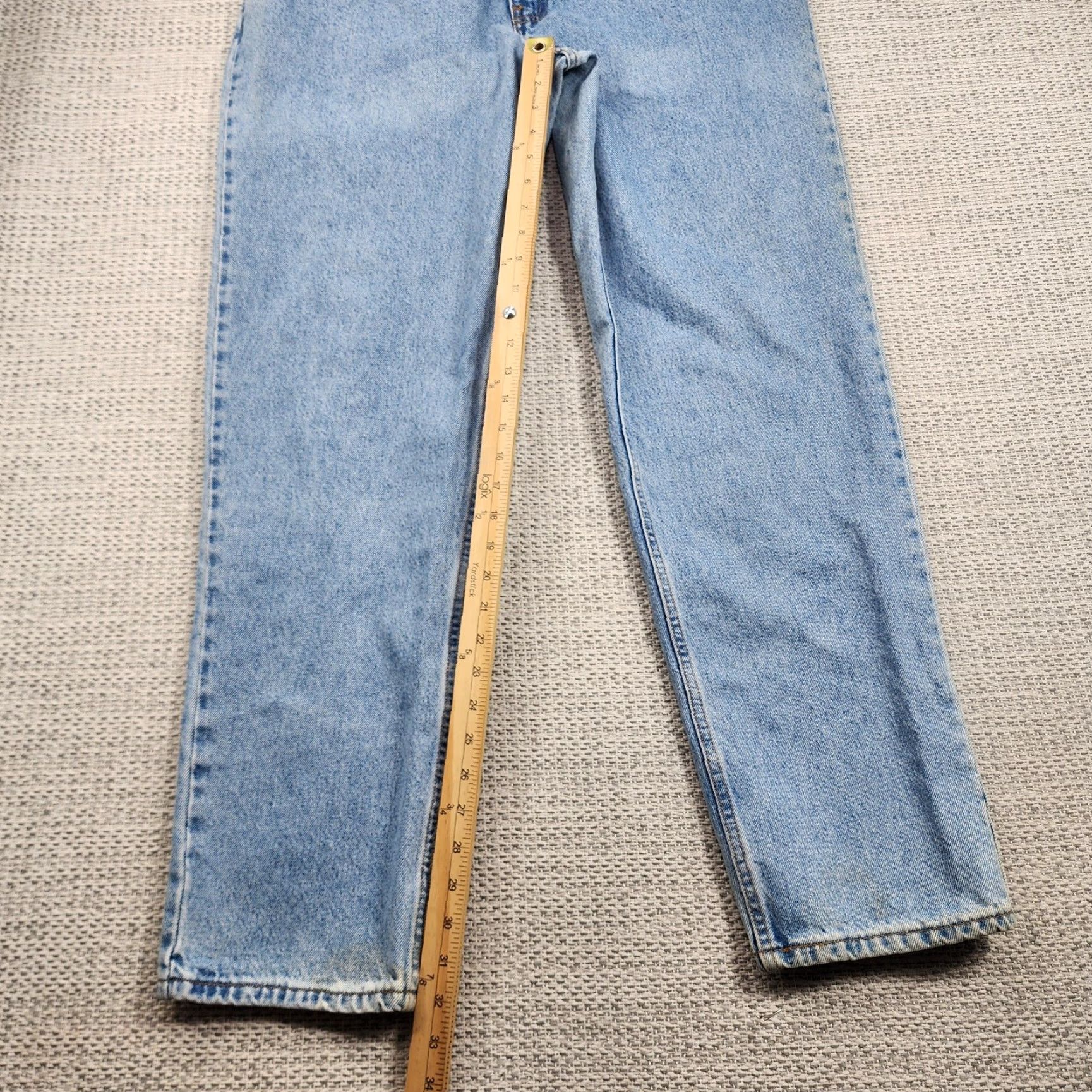 Levi's VINTAGE Levi's Jeans Mens 36x34 545 Light Wash Blue Loose Fit Tapered Leg Zip Fly Denim Relaxed 5-Pocket USA 90s Grunge Size US 36 / EU 52 - 7 Thumbnail