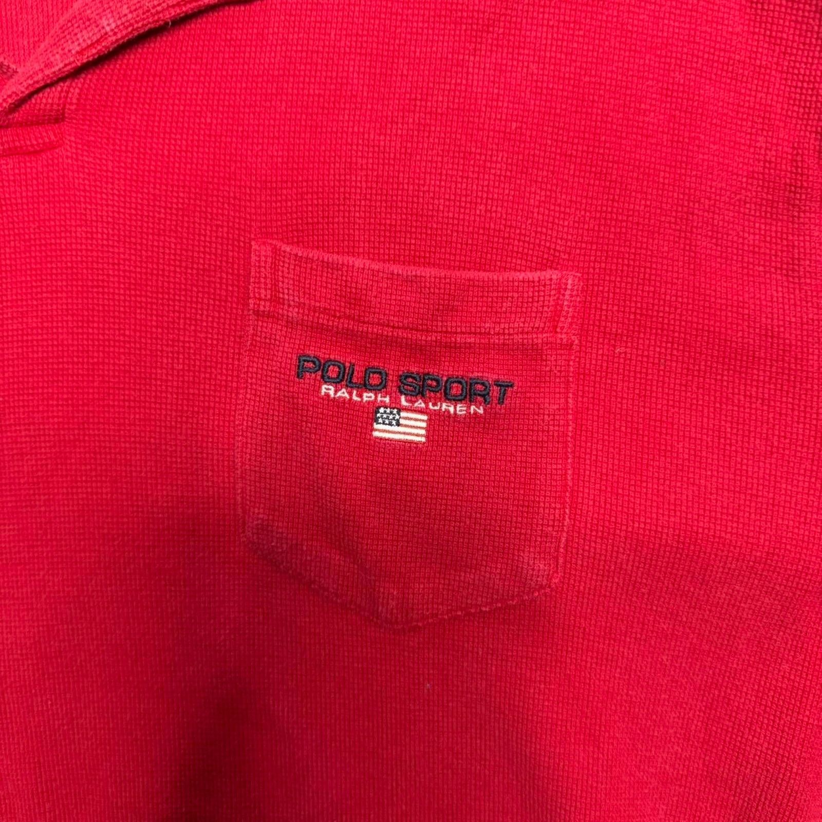 & Other Stories Vintage Polo Sport Ralph Lauren Red Shirt Size Large Size US L / EU 52-54 / 3 - 3 Thumbnail