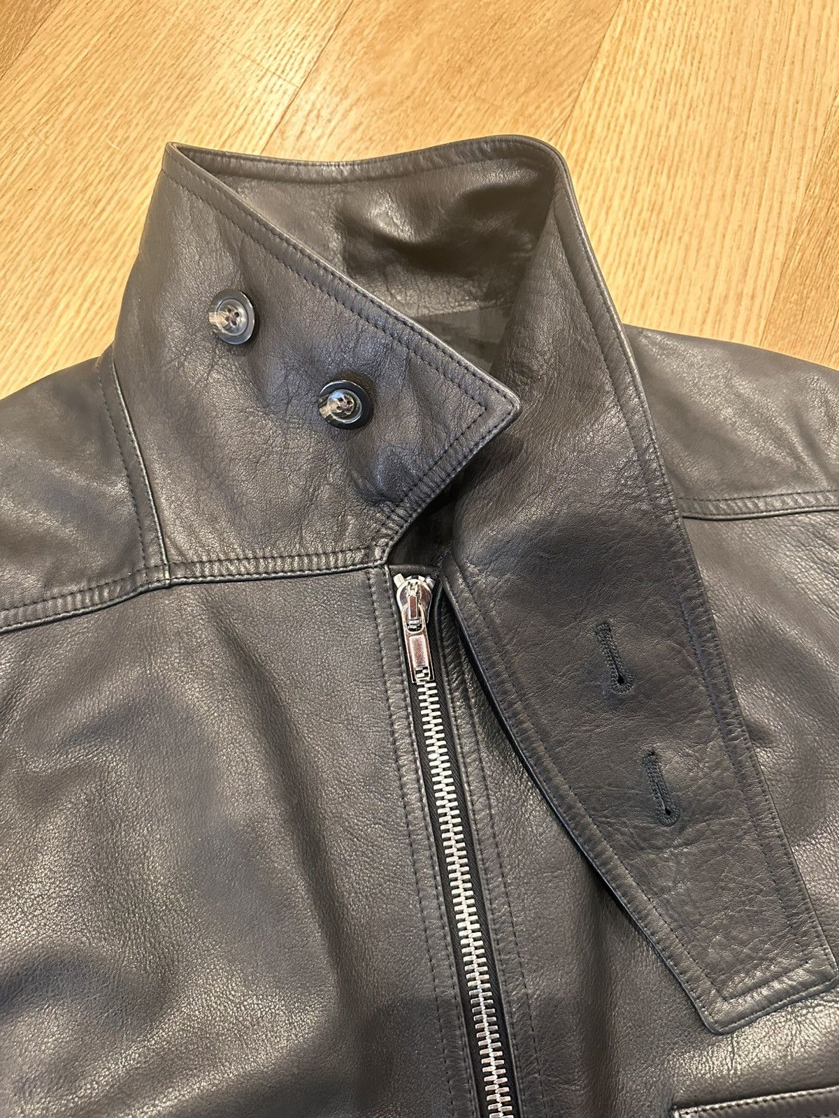 Rick Owens DIRT SS18 LEATHER JACKET SIZE 56 Size US XL / EU 56 / 4 - 8 Thumbnail