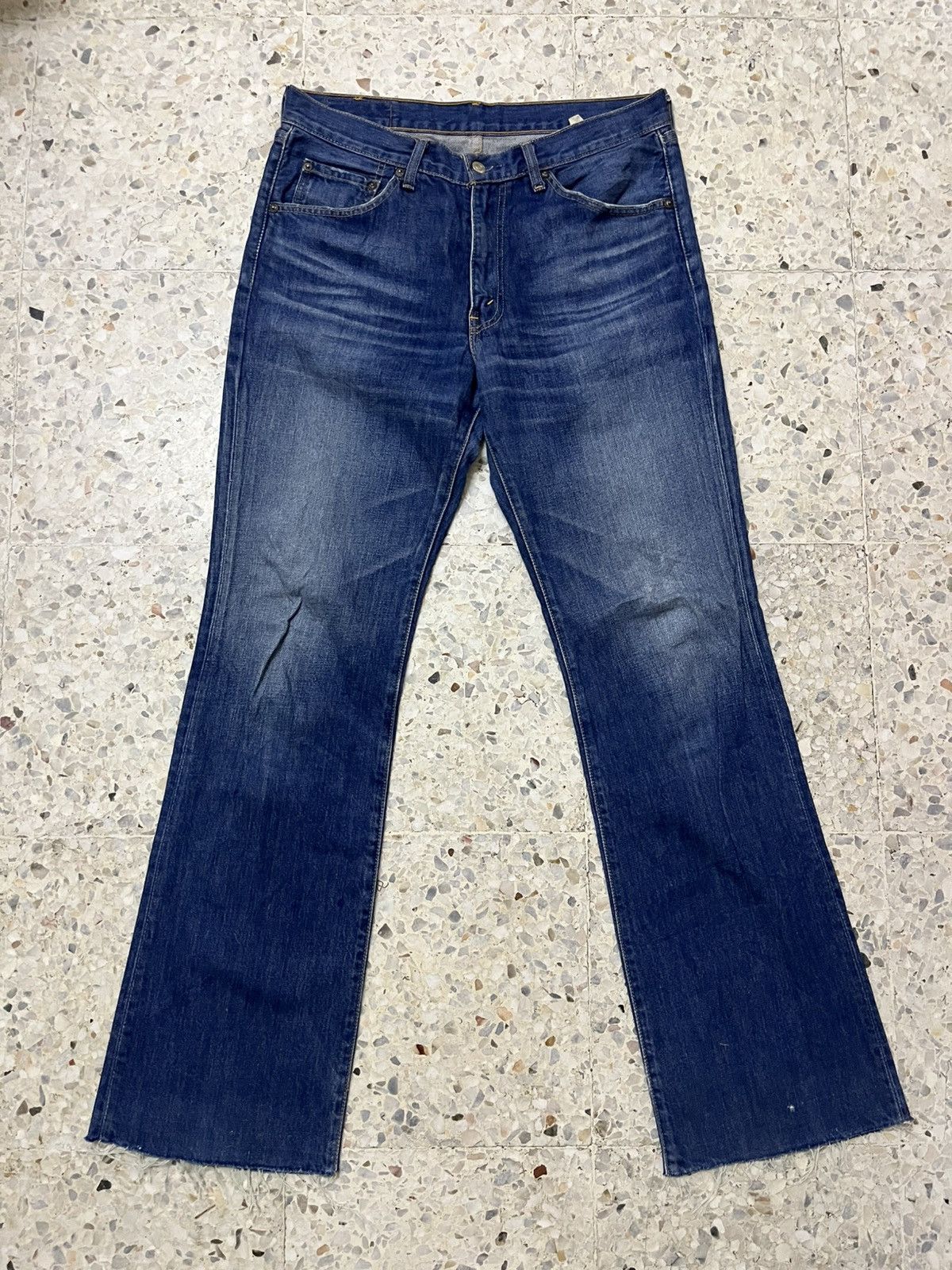 Levi's vintage levis clothing 517 bootcut light blue jeans Size US 33 - 1 Thumbnail