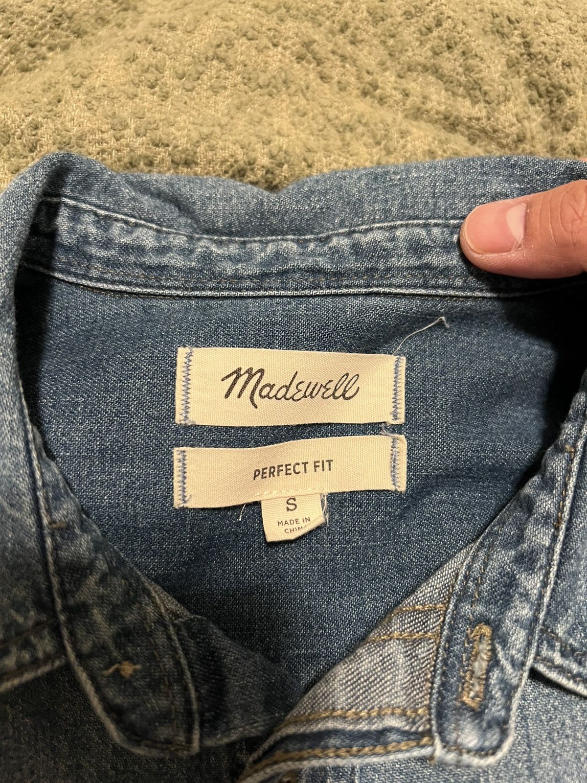 Madewell Madewell Denim Shirt “Perfect Fit” Size US S / EU 44-46 / 1 - 2 Thumbnail