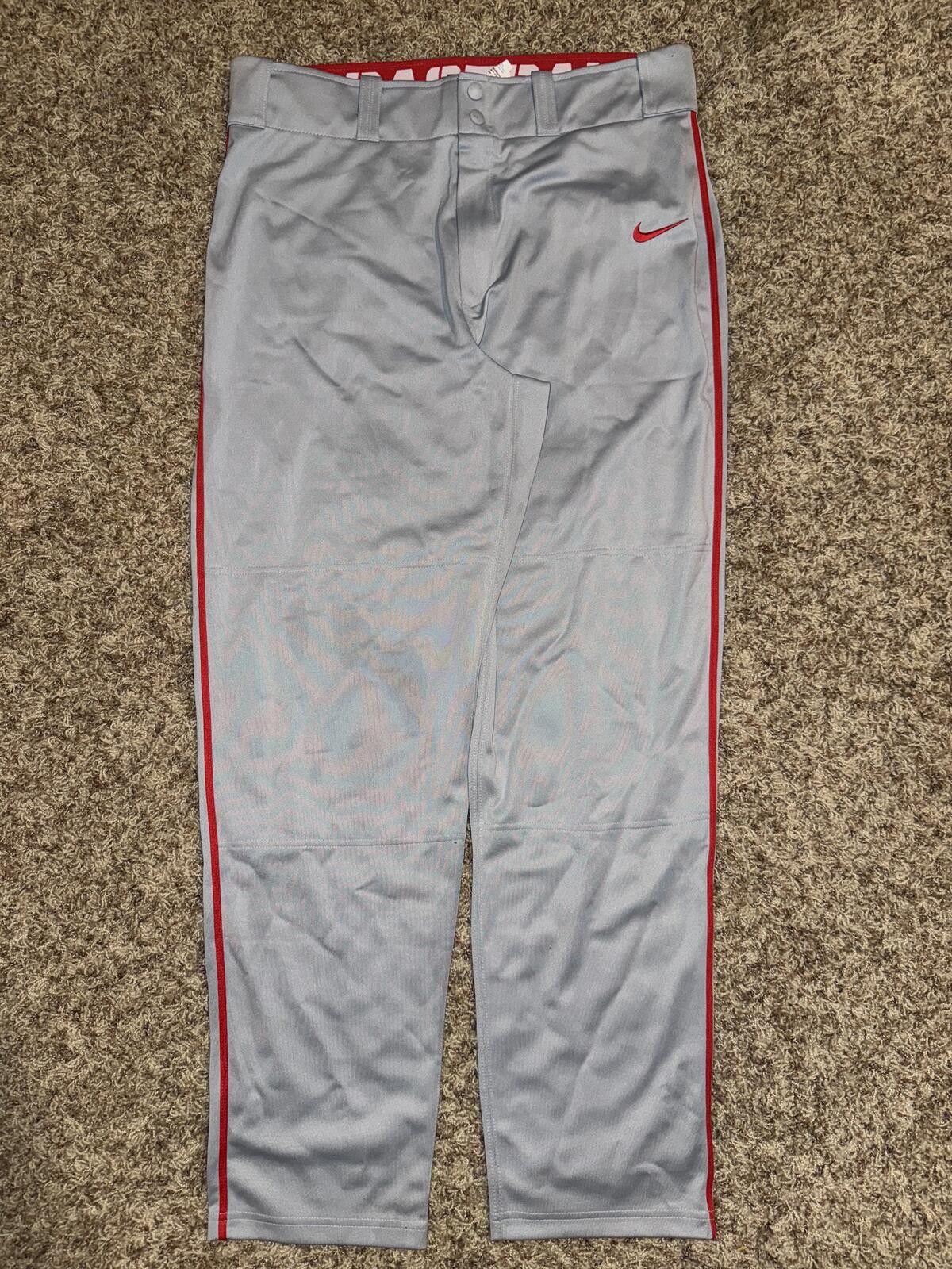 Nike Nike Men's Swoosh Piped Dri-FIT Baseball Pants Size US 34 / EU 50 - 1 Thumbnail