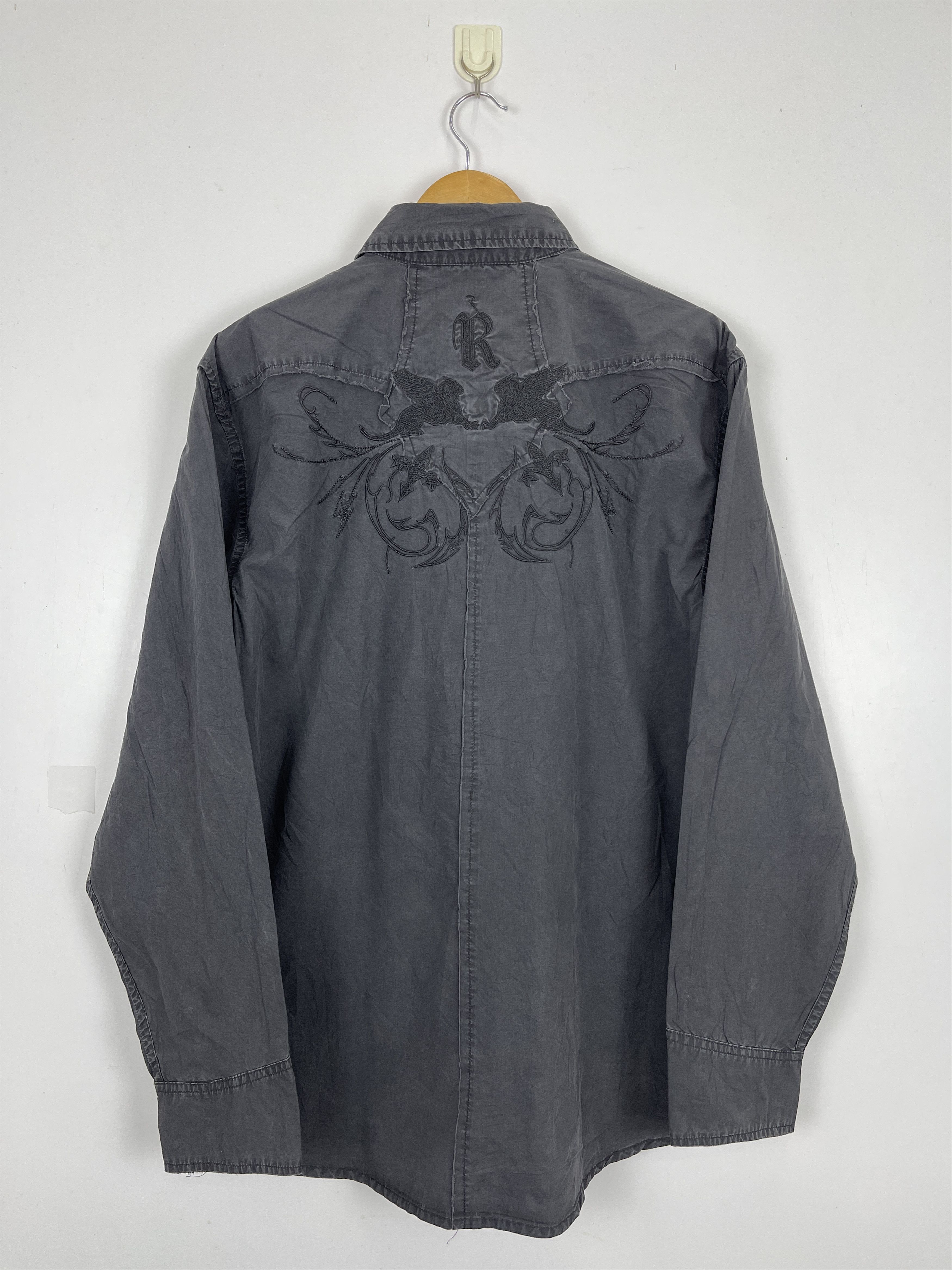 Roar × Vintage Vintage 90s Roar Embroidered Button Up Shirt TA0389 Size US L / EU 52-54 / 3 - 3 Thumbnail
