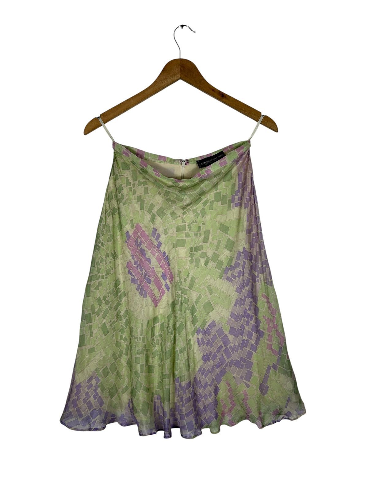Jean-Louis Scherrer Vintage Jean-Louis Scherrer Boutique Paris Silk Midi Skirt Size 27" / US 4 / IT 40 - 1 Thumbnail