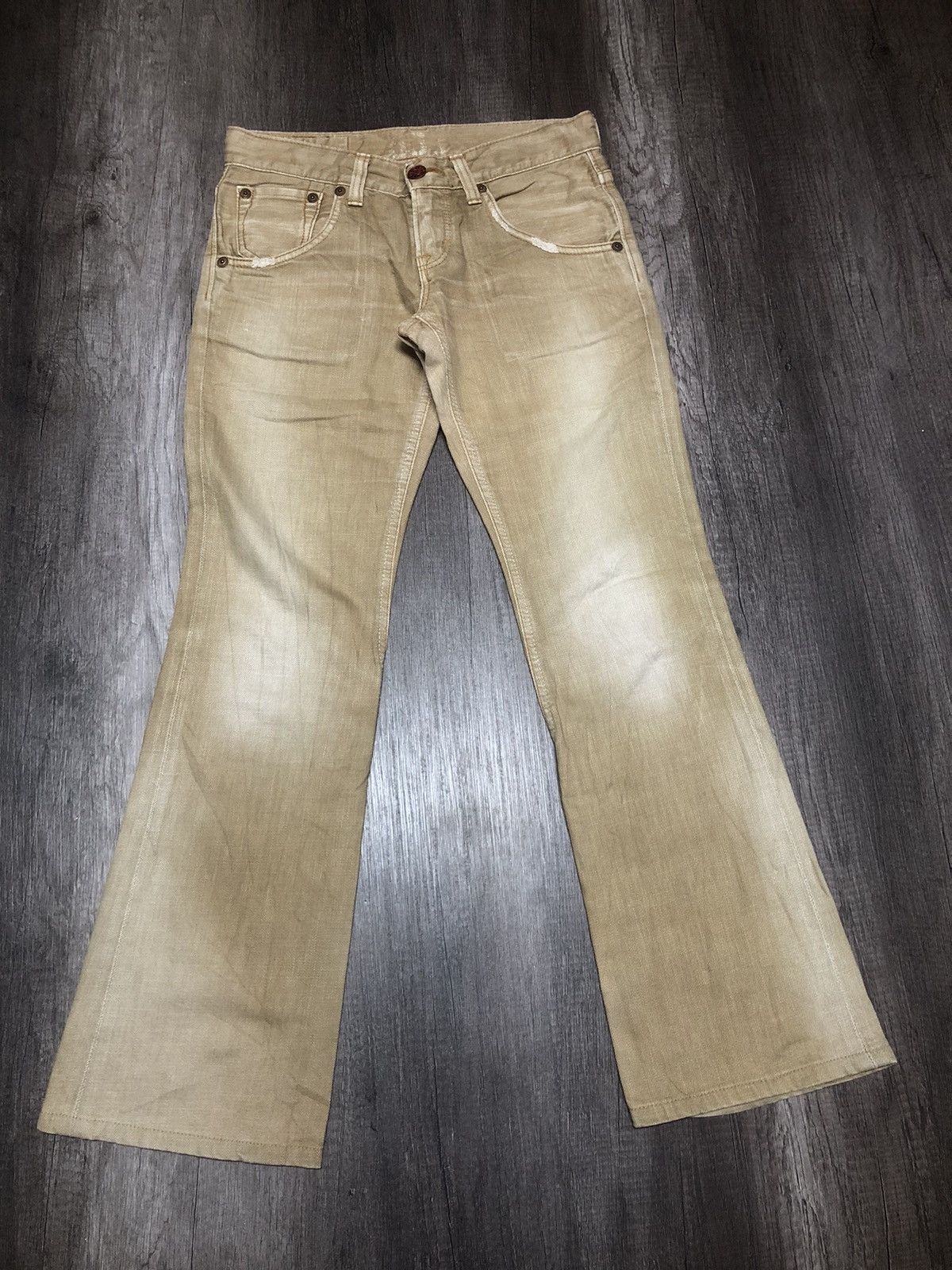 Edwin × Vintage Vintage Edwin 503 Blue Trip Flare Jeans Unisex Size US 30 / EU 46 - 1 Thumbnail