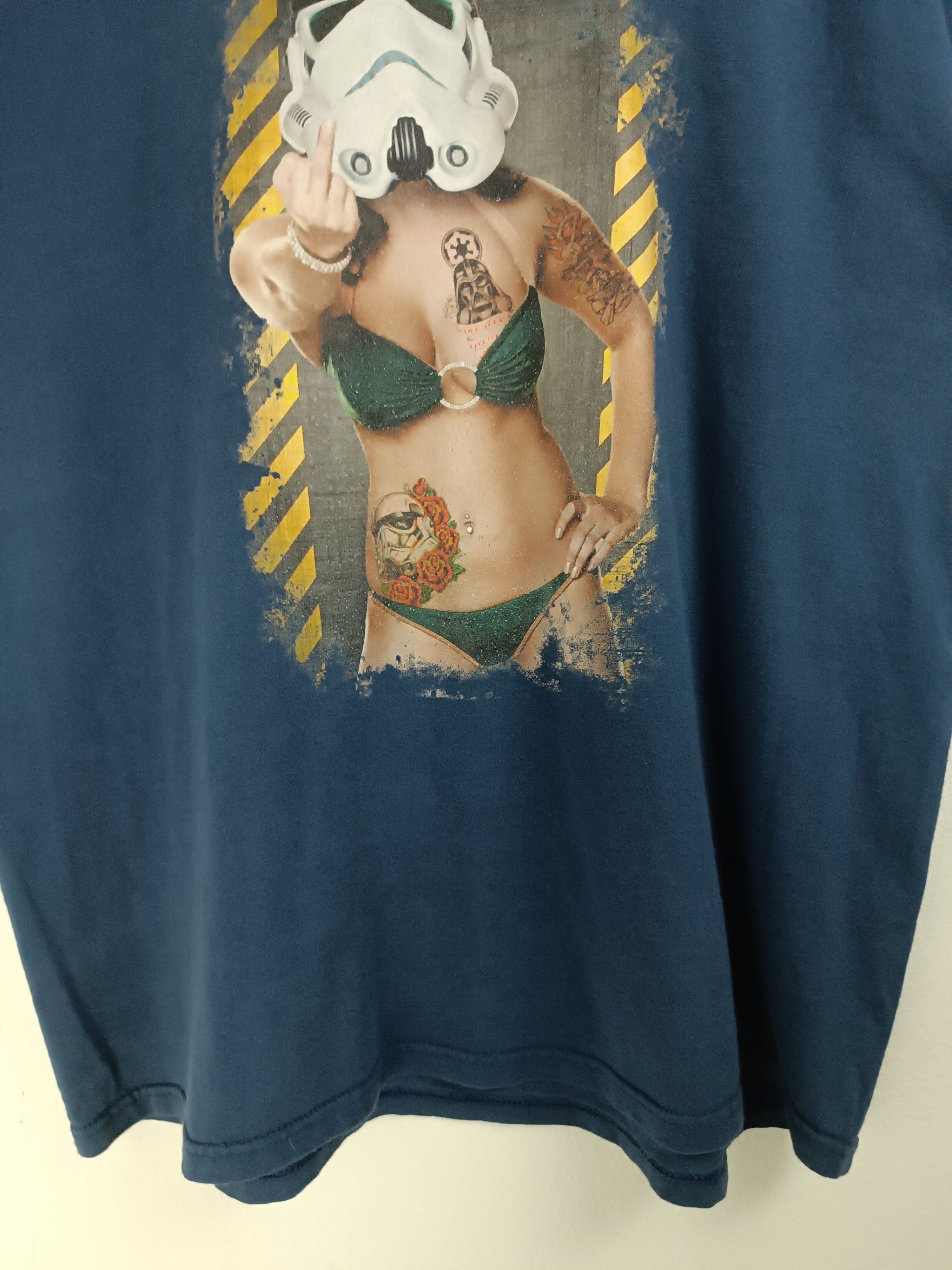 Vintage VINTAGE SEXY STORMTROOPER STAR WARS TATOO HUMOR FUNNY TEE Size US XL / EU 56 / 4 - 9 Thumbnail