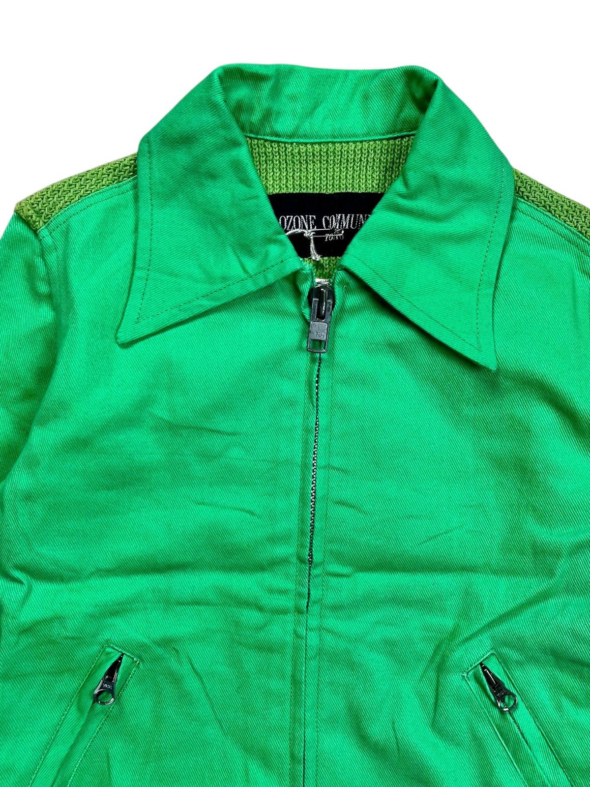 20471120 1980s Ozone Community - Cyber Green Work Jacket Size US M / EU 48-50 / 2 - 7 Thumbnail