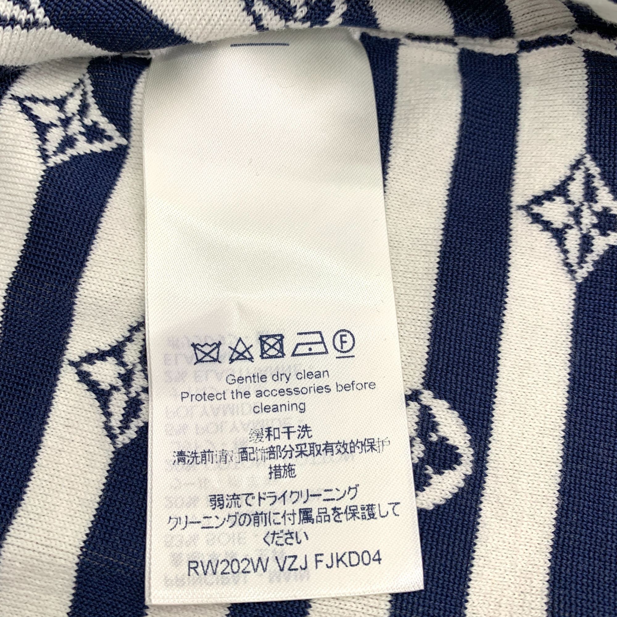 Louis Vuitton Louis Vuitton Blue&White Striped Knit Dress With Red V-Neck Size S / US 4 / IT 40 - 6 Thumbnail