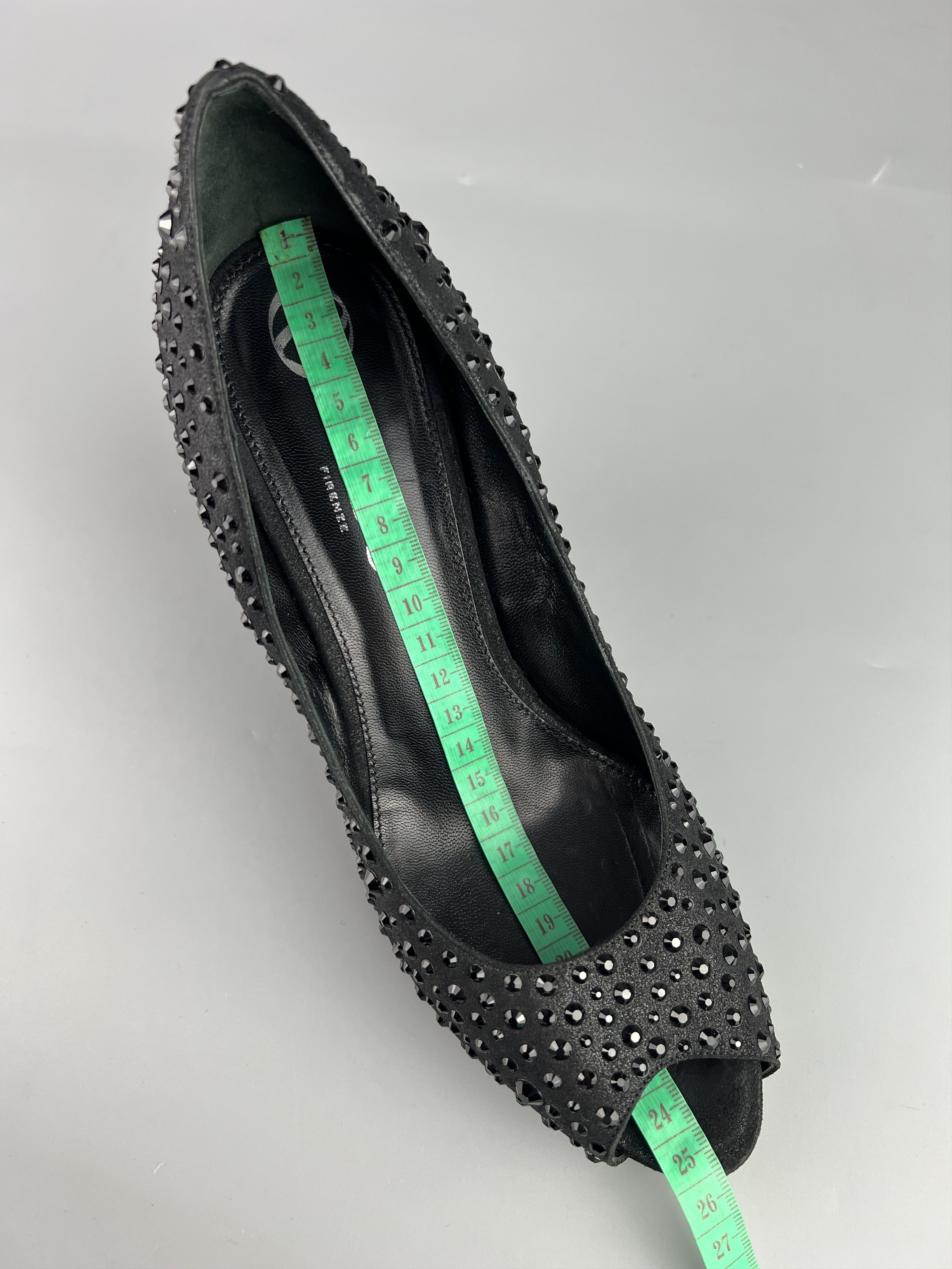 Other Rodo Black Crystals Rhinestones Pumps Shoes Size 39.5 Size US 8.5 / IT 38.5 - 10 Thumbnail