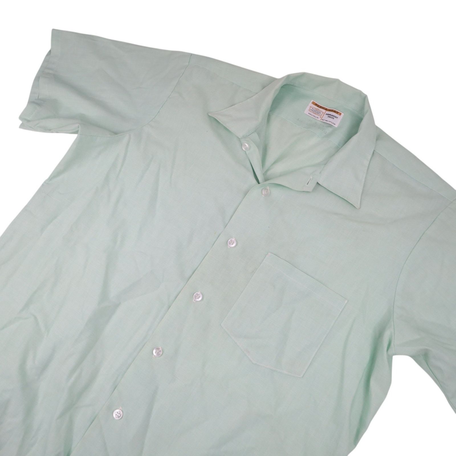 Vintage True Vintage Perma-Neat Casual Button Up Shirt Size US L / EU 52-54 / 3 - 2 Thumbnail