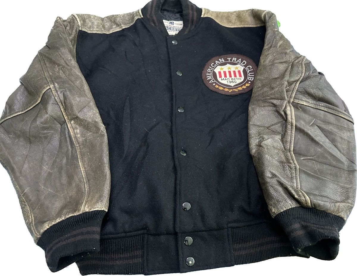 Macbeth Vtg Macbeth American Trad Club Varsity Leather/Wool Jacket Size US L / EU 52-54 / 3 - 2 Thumbnail