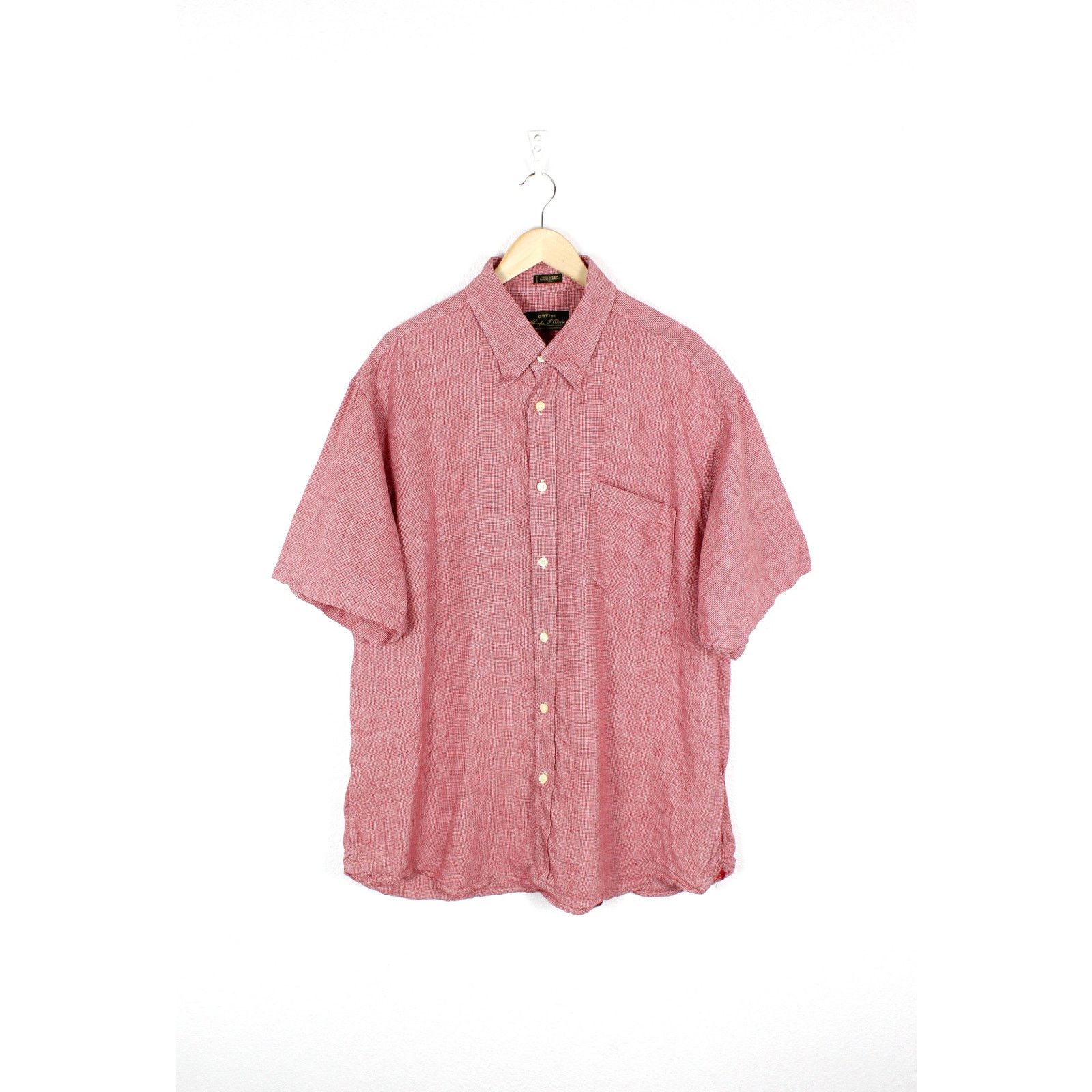 Orvis Orvis Charles F. Signature Houndstooth Knit Linen Shirt Size US XXL / EU 58 / 5 - 1 Thumbnail