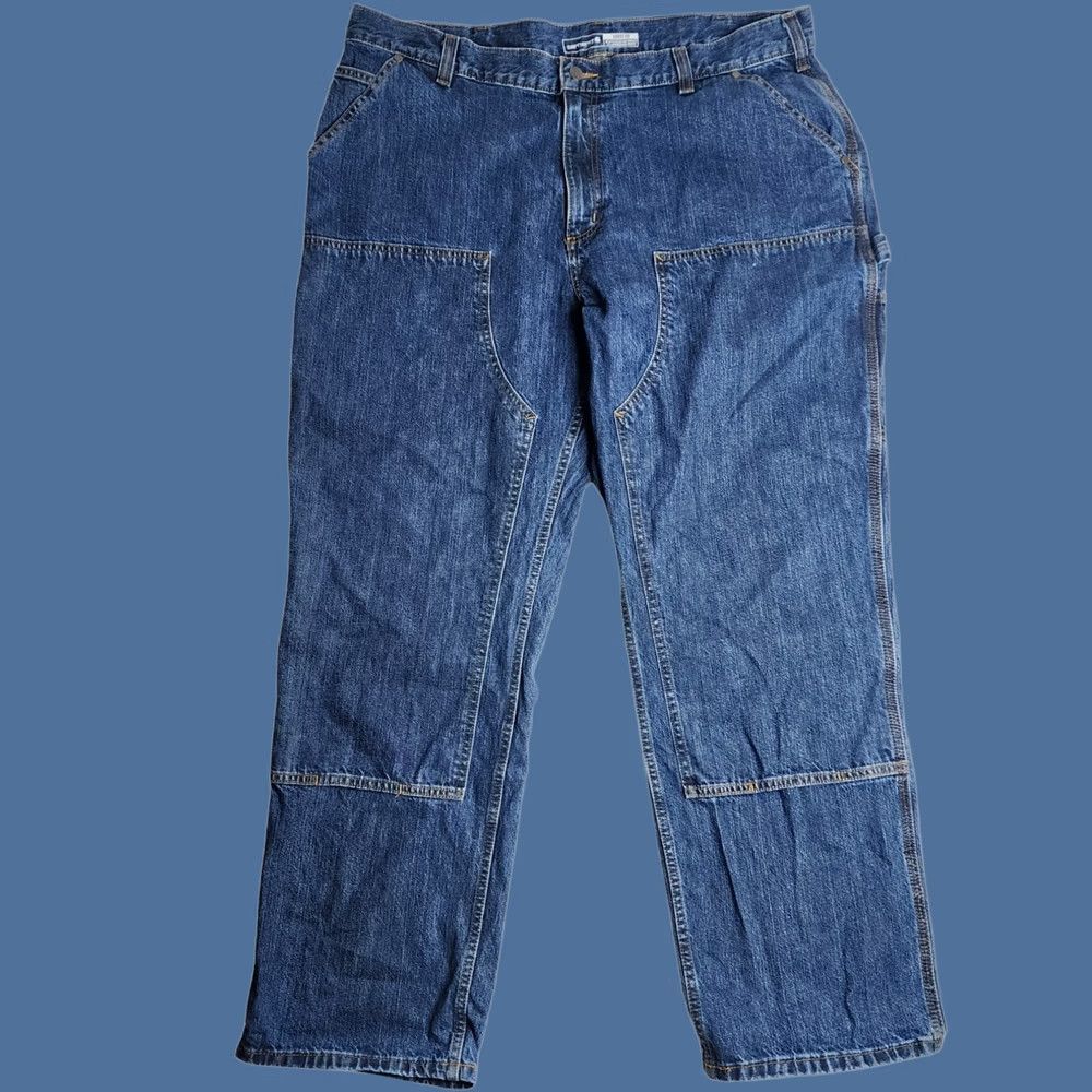 Carhartt VINTAGE Carhartt Loose Fit Double Front Utility Logger Denim Jeans Men's 42 x 32 Size US 42 / EU 58 - 1 Thumbnail