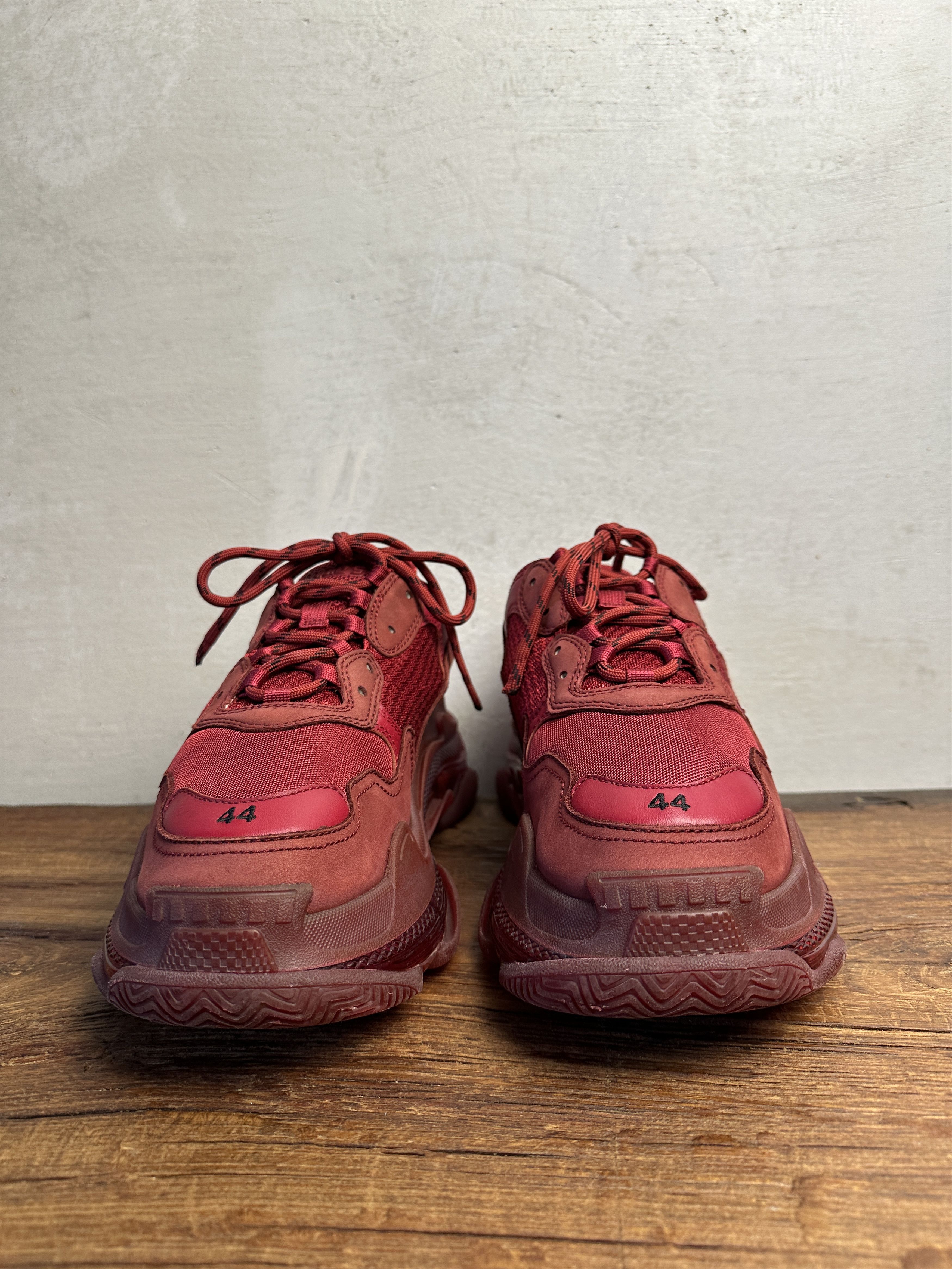 Balenciaga Balenciaga Triple S Clear Sole Red Size US 11 / EU 44 - 6 Thumbnail