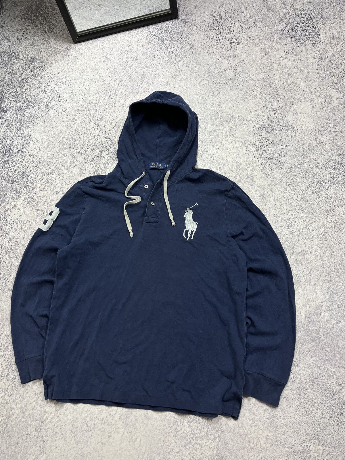 Polo Ralph Lauren × Vintage Vintage Y2K Polo Ralph Lauren #3 Embroidered Logo Hoodie Size US L / EU 52-54 / 3 - 3 Thumbnail