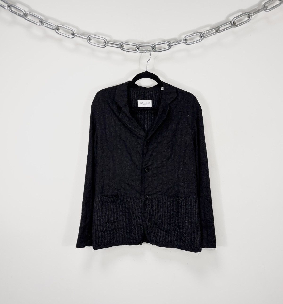Our Legacy 1980-81 Men’s Experience Grey Black Blazer Jacket