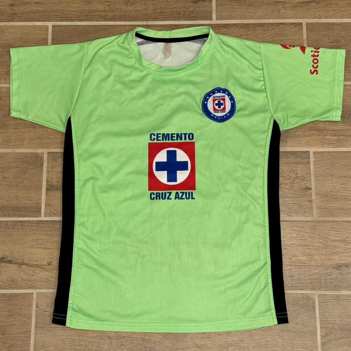 2014/2015 Cemento Cruz Azul Soccer Futbol Green Third Jersey