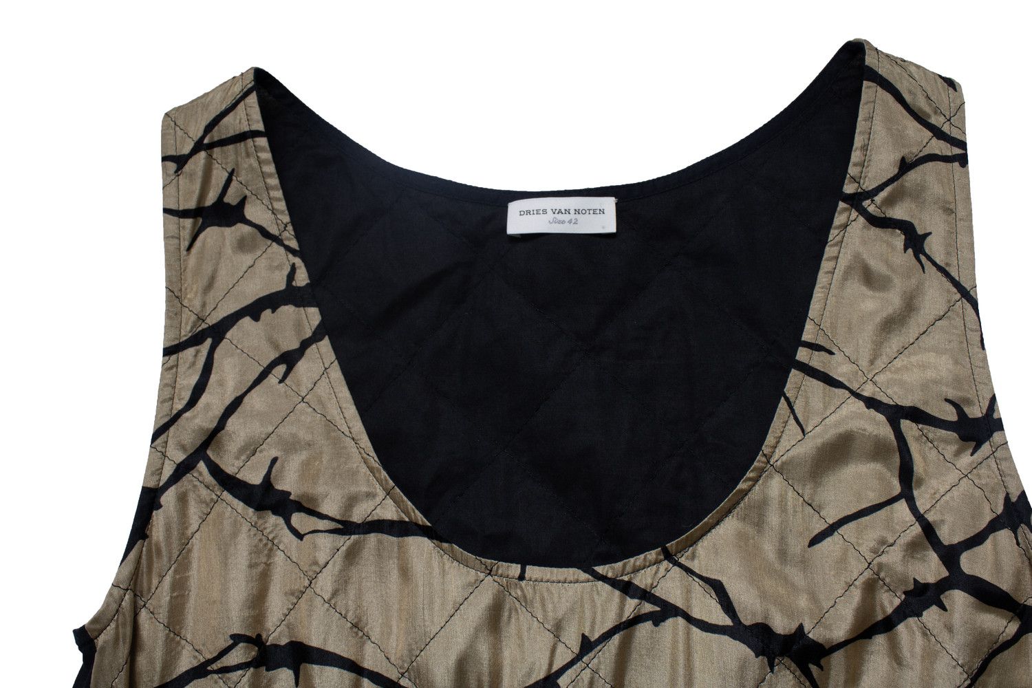 Dries Van Noten Dries van Noten, sleeveless and quilted dress Size L / US 10 / IT 46 - 7 Thumbnail