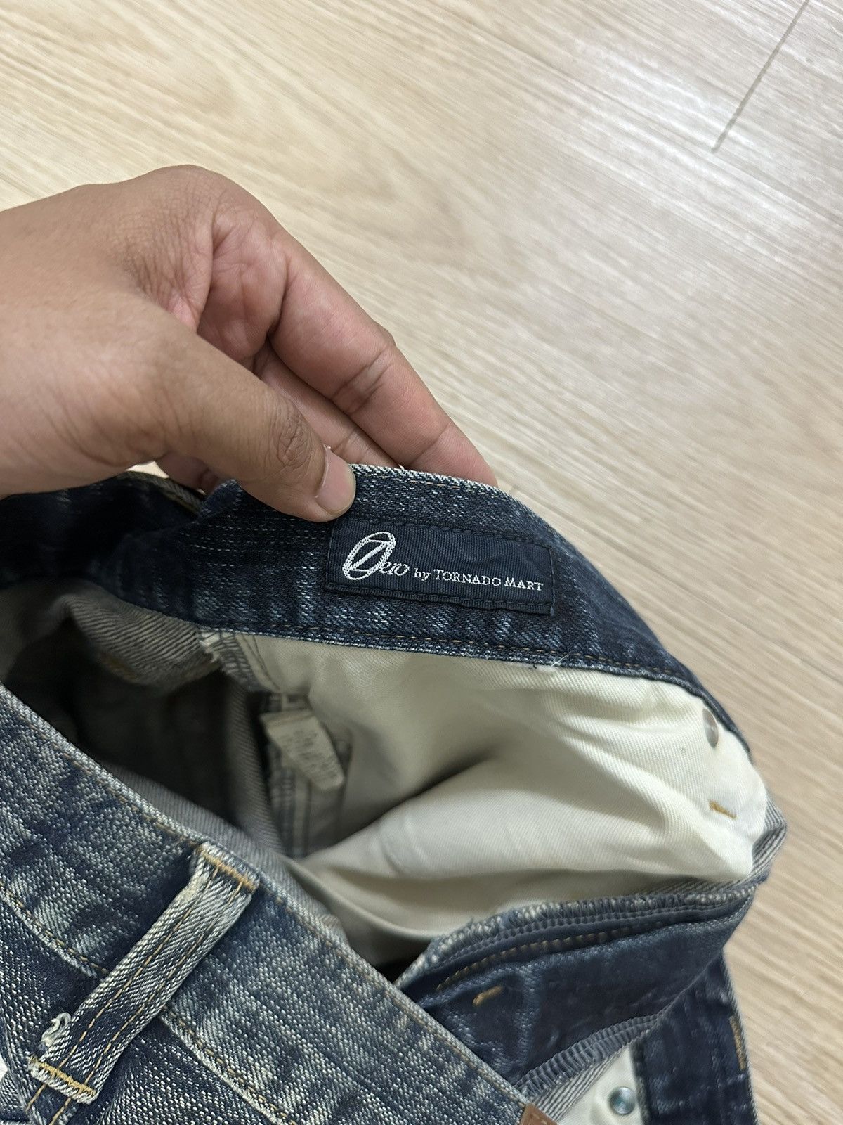 Japanese Brand Zero by Tornado Mart Japan Wash Distressed Punk Style Jeans Size US 34 / EU 50 - 7 Thumbnail
