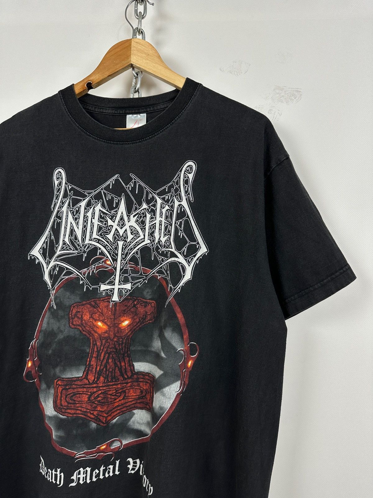 Band Tees 2005 Vintage Unleashed Death Metal Victory Band T-Shirt Size US XL / EU 56 / 4 - 4 Thumbnail