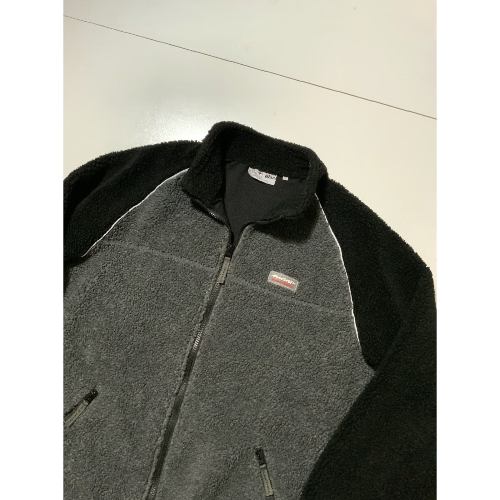 Vintage VINTAGE Black Eye Patch Tokyo Japan Sherpa Pile Teddy Fleece Full Zip Track Jacket Sz. M Mens Black Eye Patch Jacket Fleece Size US M / EU 48-50 / 2 - 3 Thumbnail