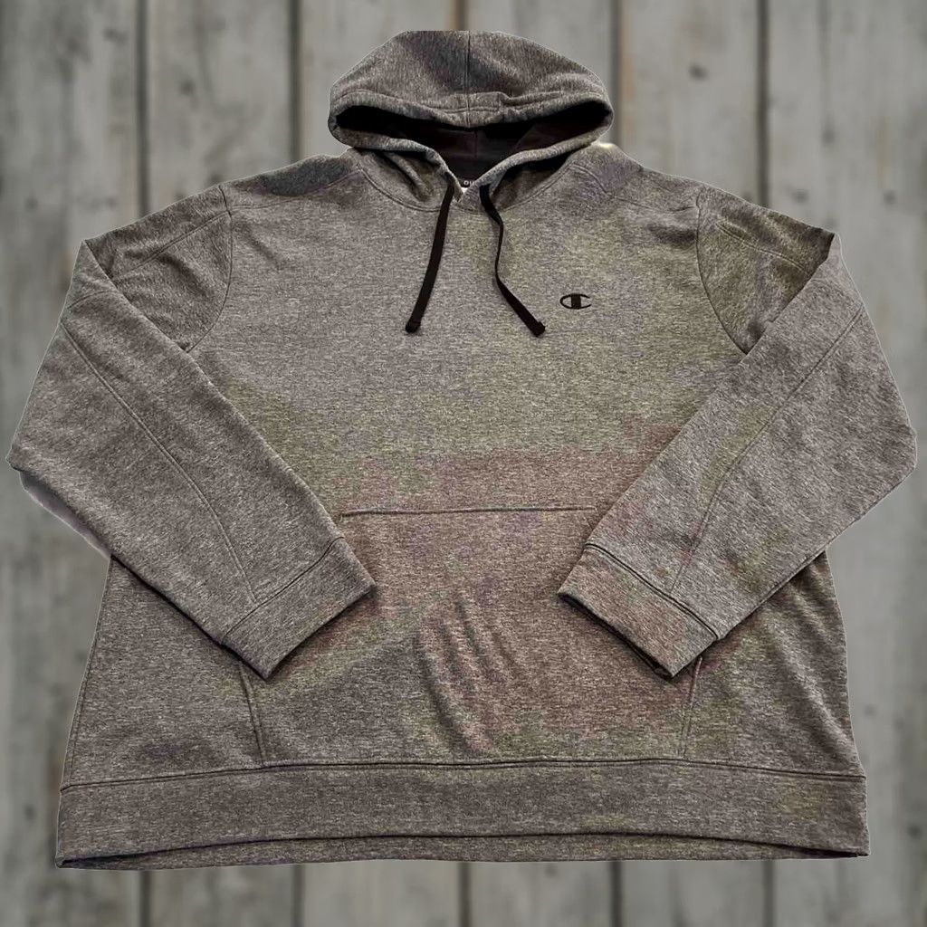 Champion Champion Shirt Mens XL Gray Sweatshirt Power train Men Hooded Pullover Grey Front Pocket Size US XL / EU 56 / 4 - 1 Thumbnail