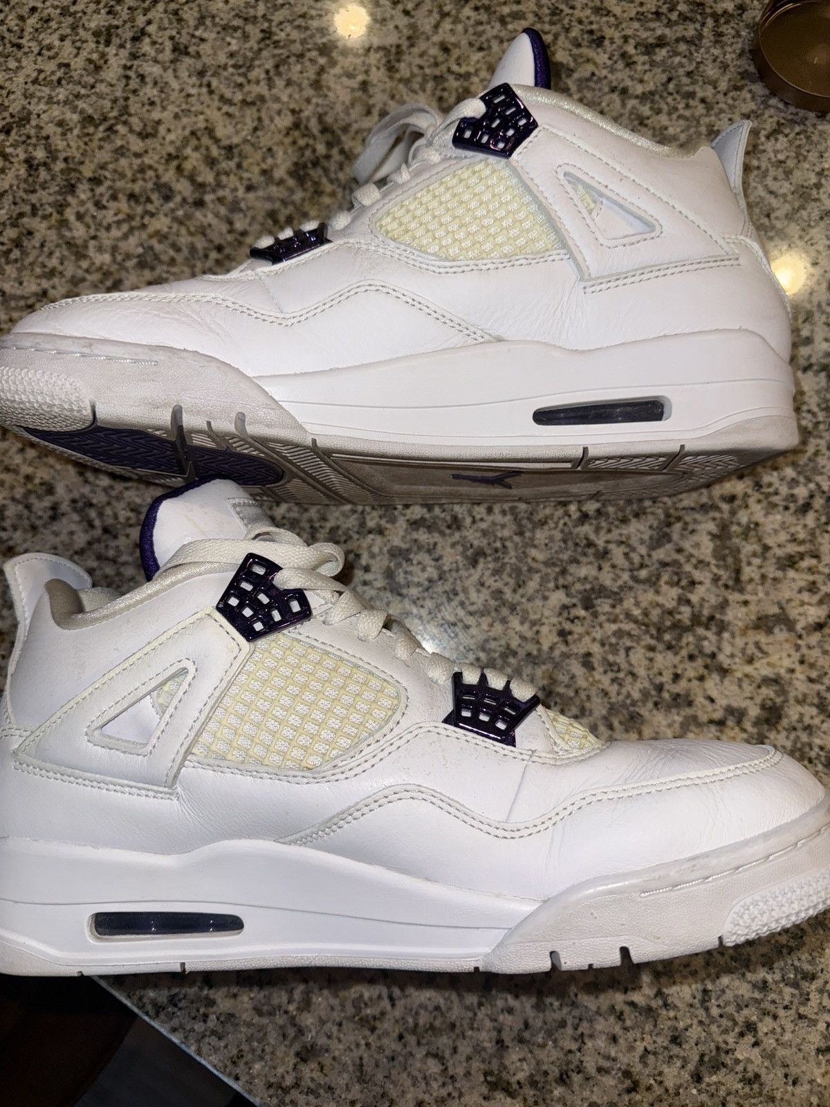 Jordan Brand Jordan 4 Retro Metallic Purple Size US 9.5 / EU 42-43 - 2 Thumbnail