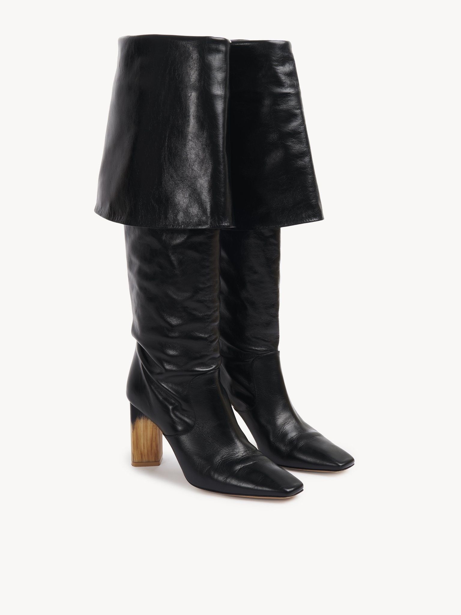 Chloe o1loc1c11125 Georgia Heeled Boots in Black Size US 9 / IT 39 - 3 Thumbnail