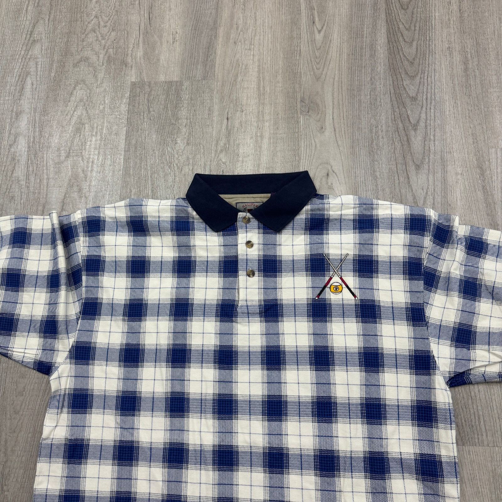 Vintage Vintage Halifax Outfitters Pool Billiards Polo Shirt Large Size US L / EU 52-54 / 3 - 3 Thumbnail