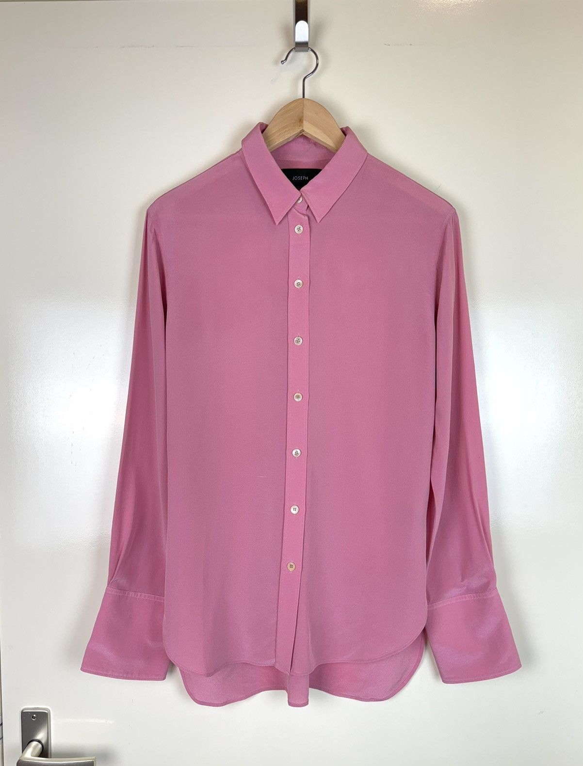 Joseph Joseph 100% Silk Joe Shirt Crepe Blouse Loro Piana Style S Size S / US 4 / IT 40 - 1 Thumbnail
