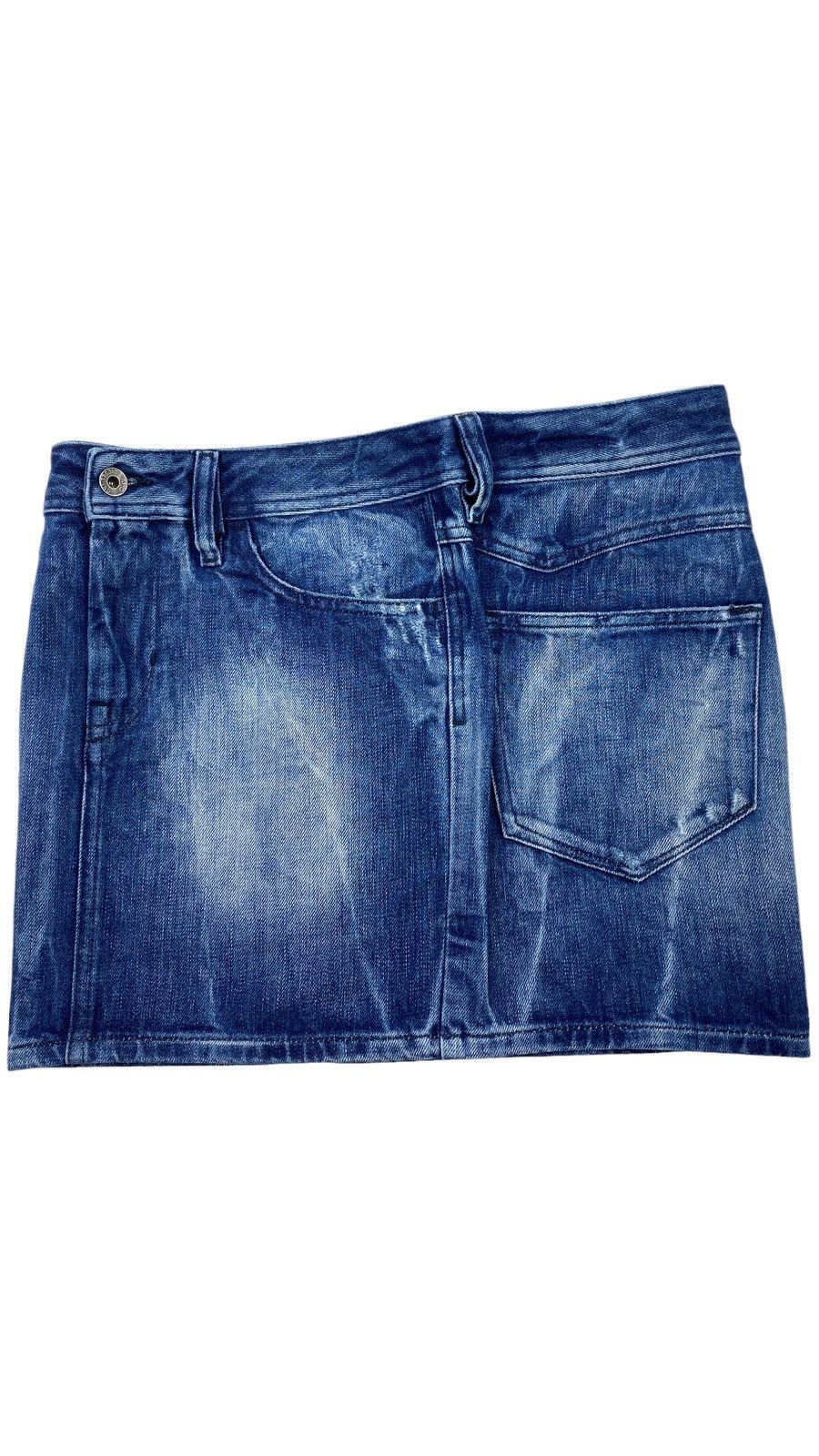 Diesel 🔥LASTDROP🔥 Y2K Diesel Washed Denim Jeans Sequined Mini Skirt Size 30" / US 8 / IT 44 - 4 Thumbnail