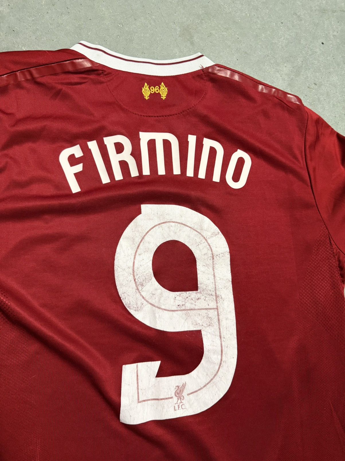 New Balance 2017-18 Liverpool Champions League Firmino #9 Jersey Size US L / EU 52-54 / 3 - 5 Thumbnail