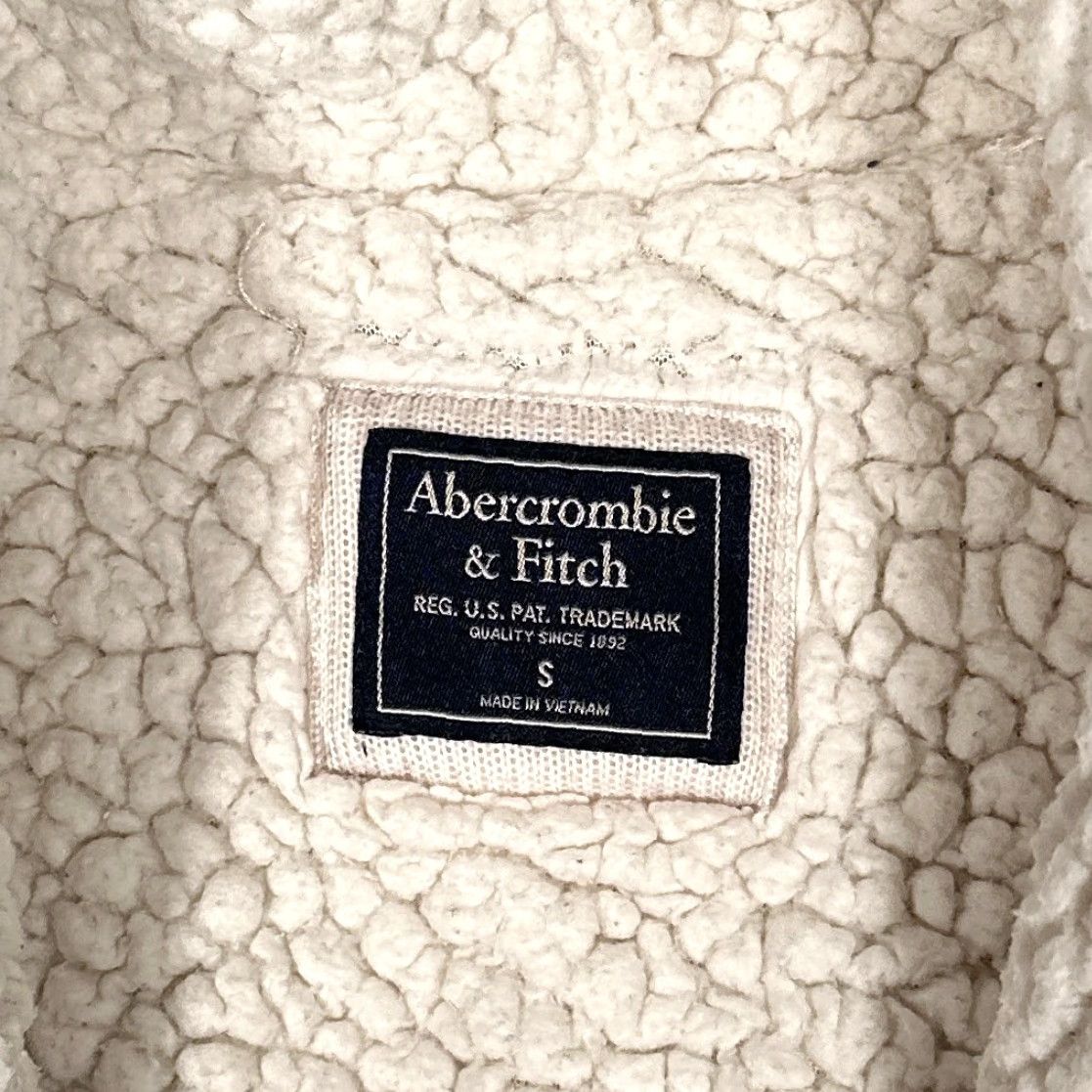 Abercrombie & Fitch Abercrombie & Fitch Cardigan Sweater Womens Small Sherpa Lined Open Front Plaid Size S / US 4 / IT 40 - 7 Thumbnail