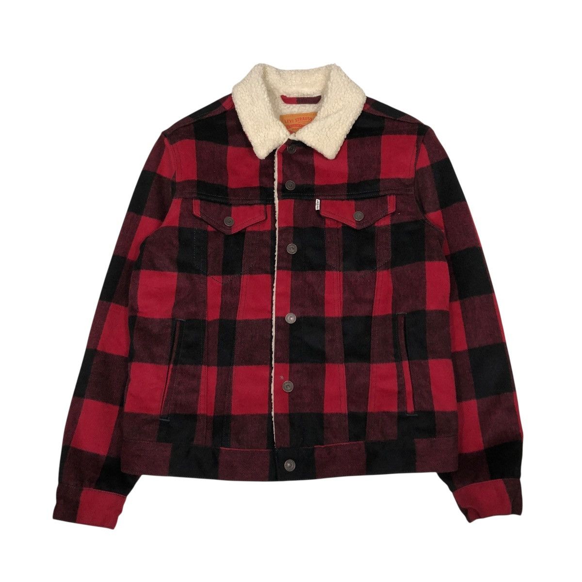 Levi's 🔥VINTAGE CHORE WOOL JACKET BLANKET LEVI’S TARTAN DESIGN Size US M / EU 48-50 / 2 - 1 Thumbnail