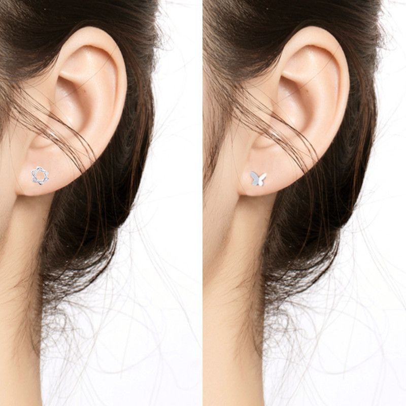 Jewelry Modern Earrings One Pairs Chrome Jewelry Size ONE SIZE - 3 Thumbnail