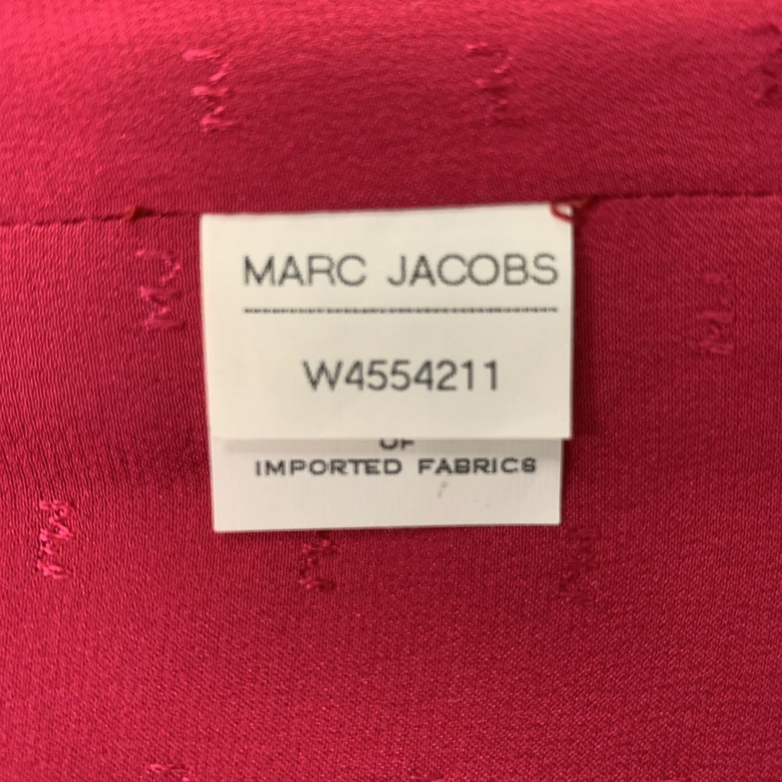 Marc Jacobs MARC JACOBS Size 6 Raspberry & Silver Floral Blazer Size M / US 6-8 / IT 42-44 - 5 Thumbnail
