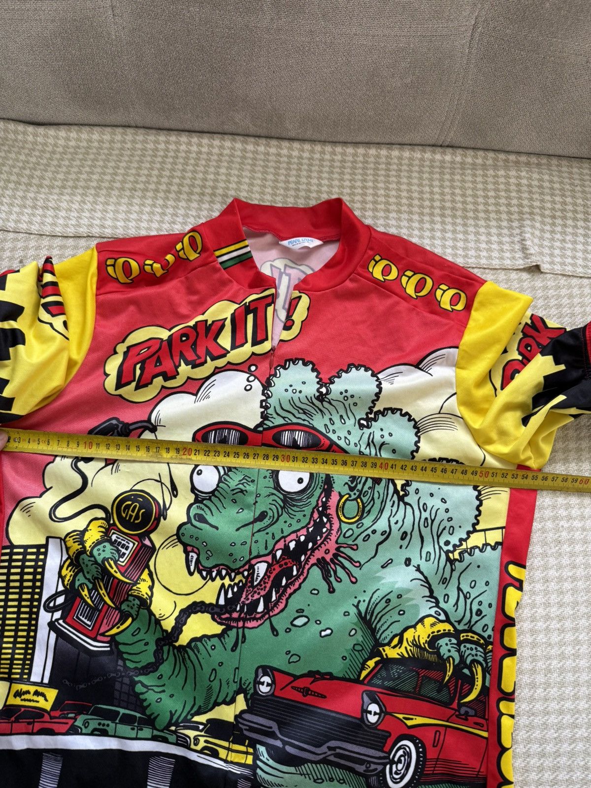 PEARL iZUMi Vintage 90s Pearl iZUMi Pop Art Godzilla Cycling Jersey Size US XL / EU 56 / 4 - 11 Thumbnail