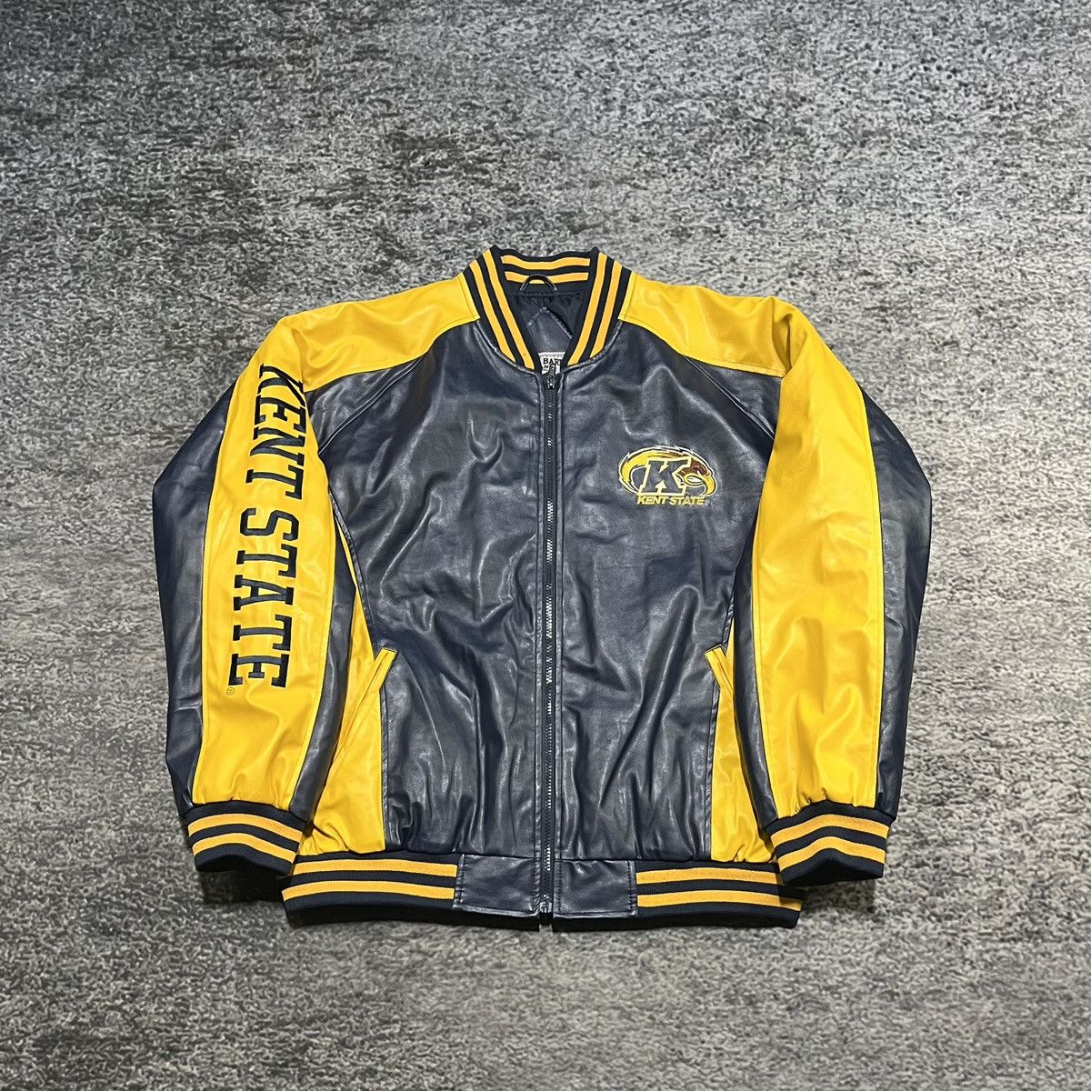 Steve And Barrys Vintage Kent State University Steve & Barrys Leather Jacket Size US XL / EU 56 / 4 - 1 Thumbnail