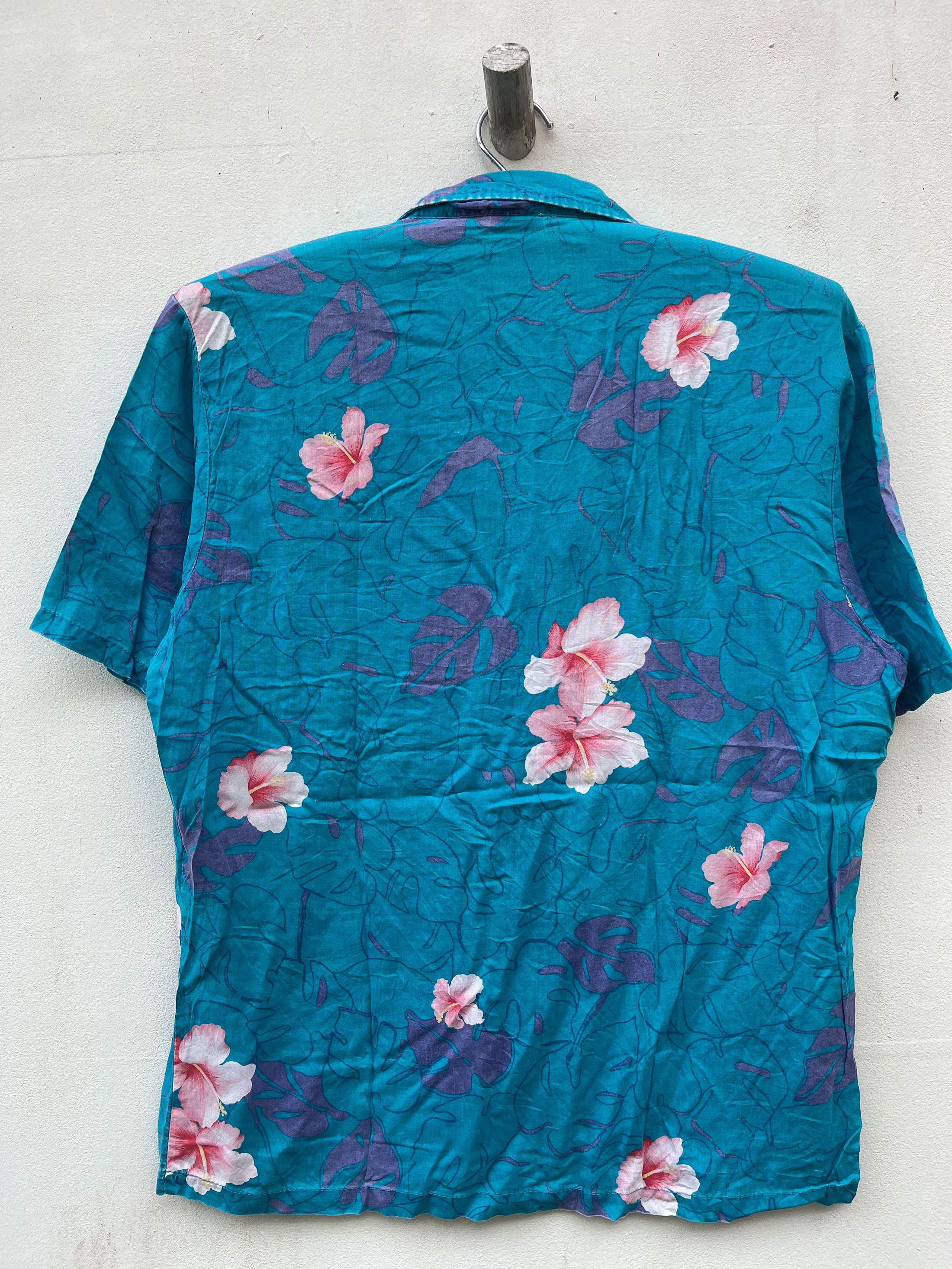 Ocean Pacific Vintage OP Open Collared Camp Hawaii Hawaiian Aloha 80s Size US M / EU 48-50 / 2 - 4 Thumbnail