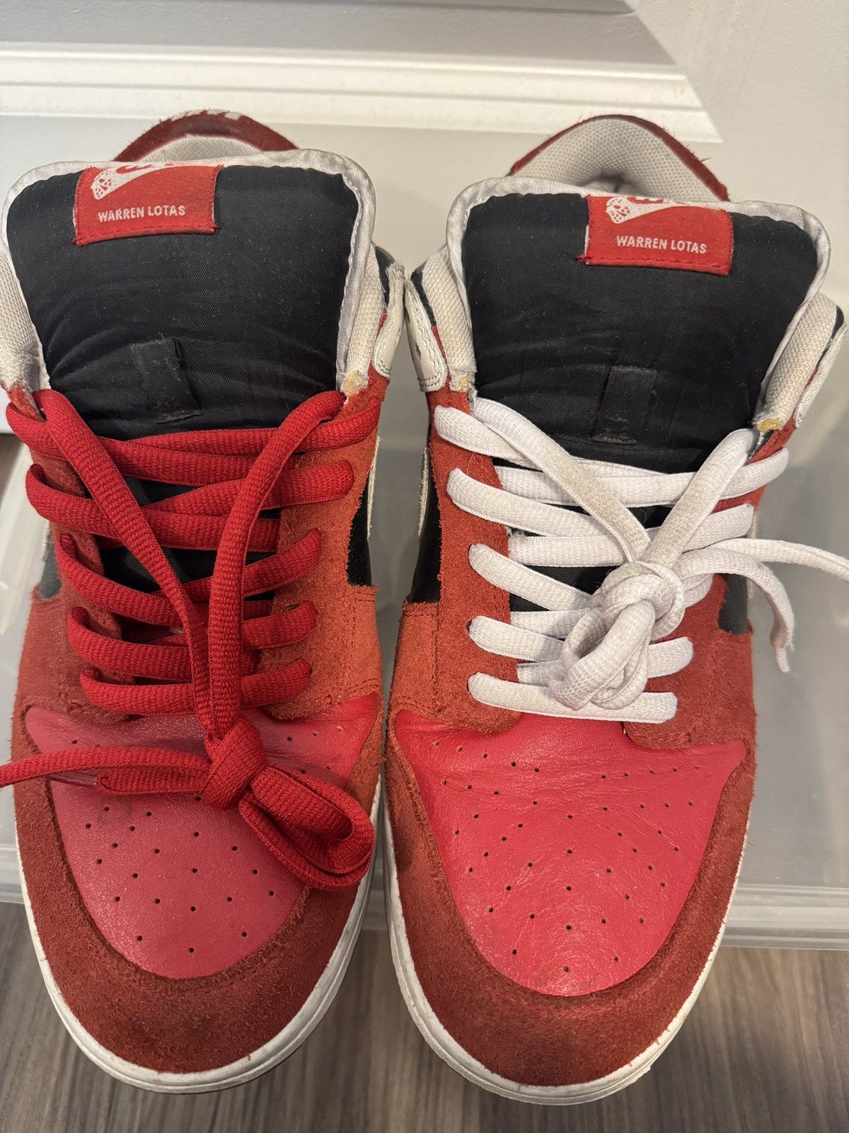 Warren Lotas Warren Lotas OG Red Jason Dunks Size US 10.5 / EU 43-44 - 3 Thumbnail
