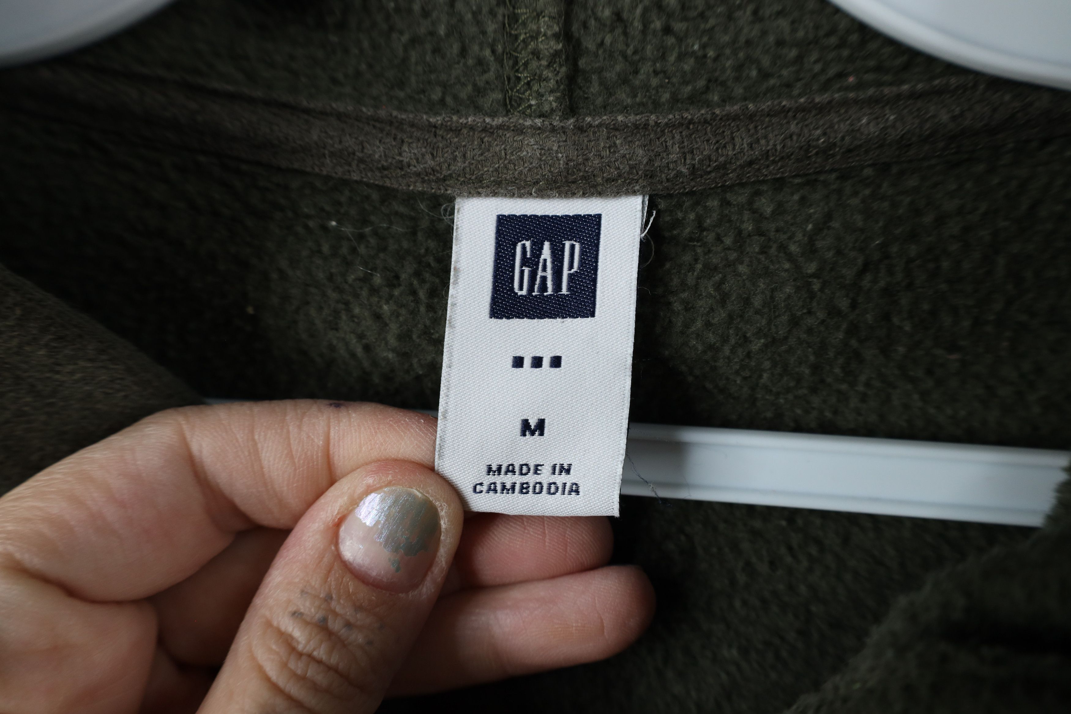 Gap × Vintage Vintage Gap Spell Block Letter Hoodie Sweatshirt Moss Green Size US M / EU 48-50 / 2 - 9 Thumbnail